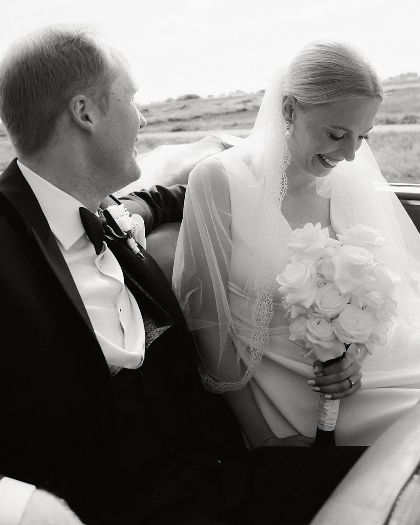 On the way.
Just married,
windows down,
somewhere between leaving and arriving. 

SYLT 🤍