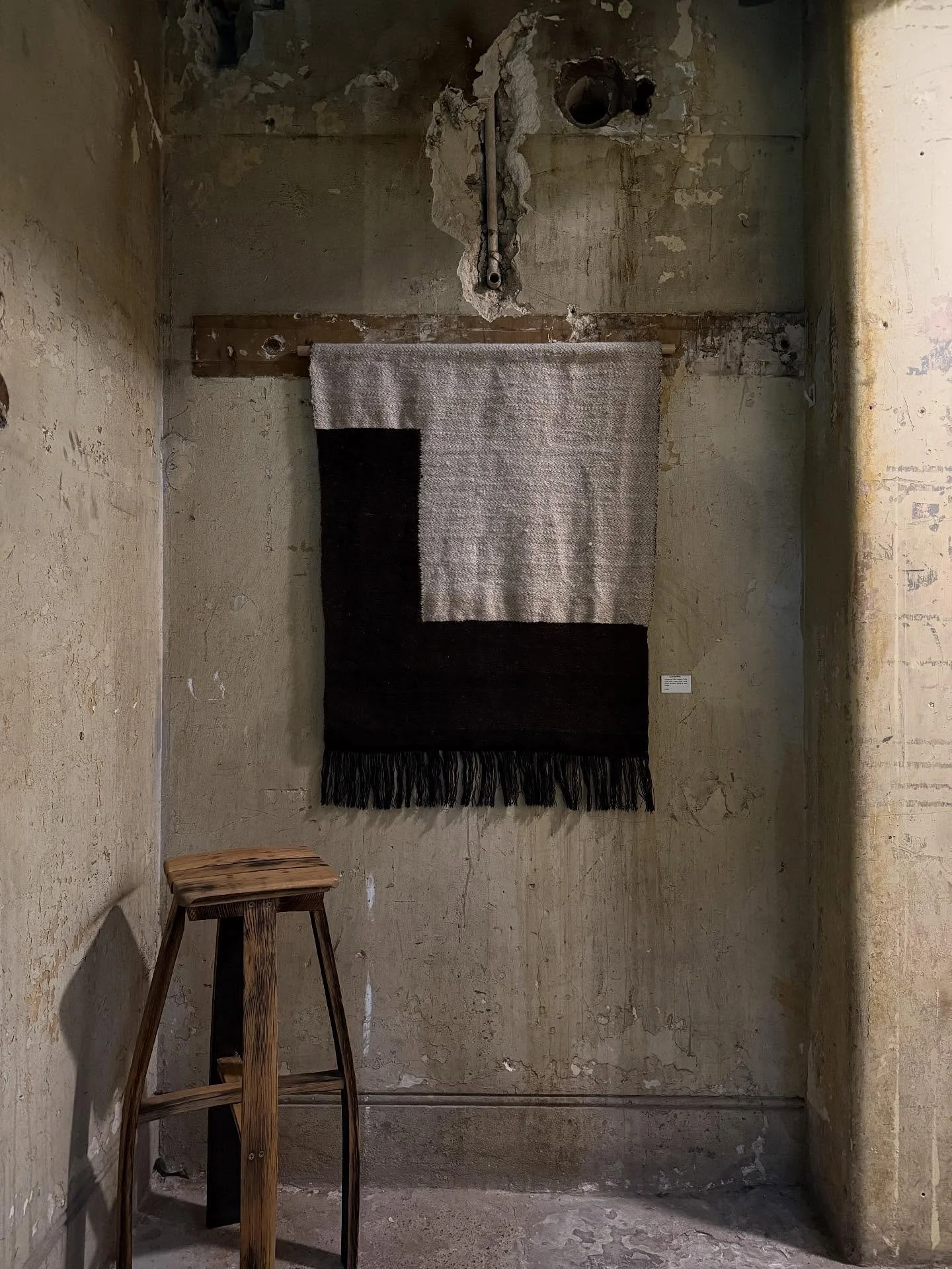 Hand spun alpaca from North Wales, Black Welsh Mountain from Surrey on Lambs wool.

Design London Shoreditch 
@canopihome 
@design.london
@l_d_f_official 
16th-18th