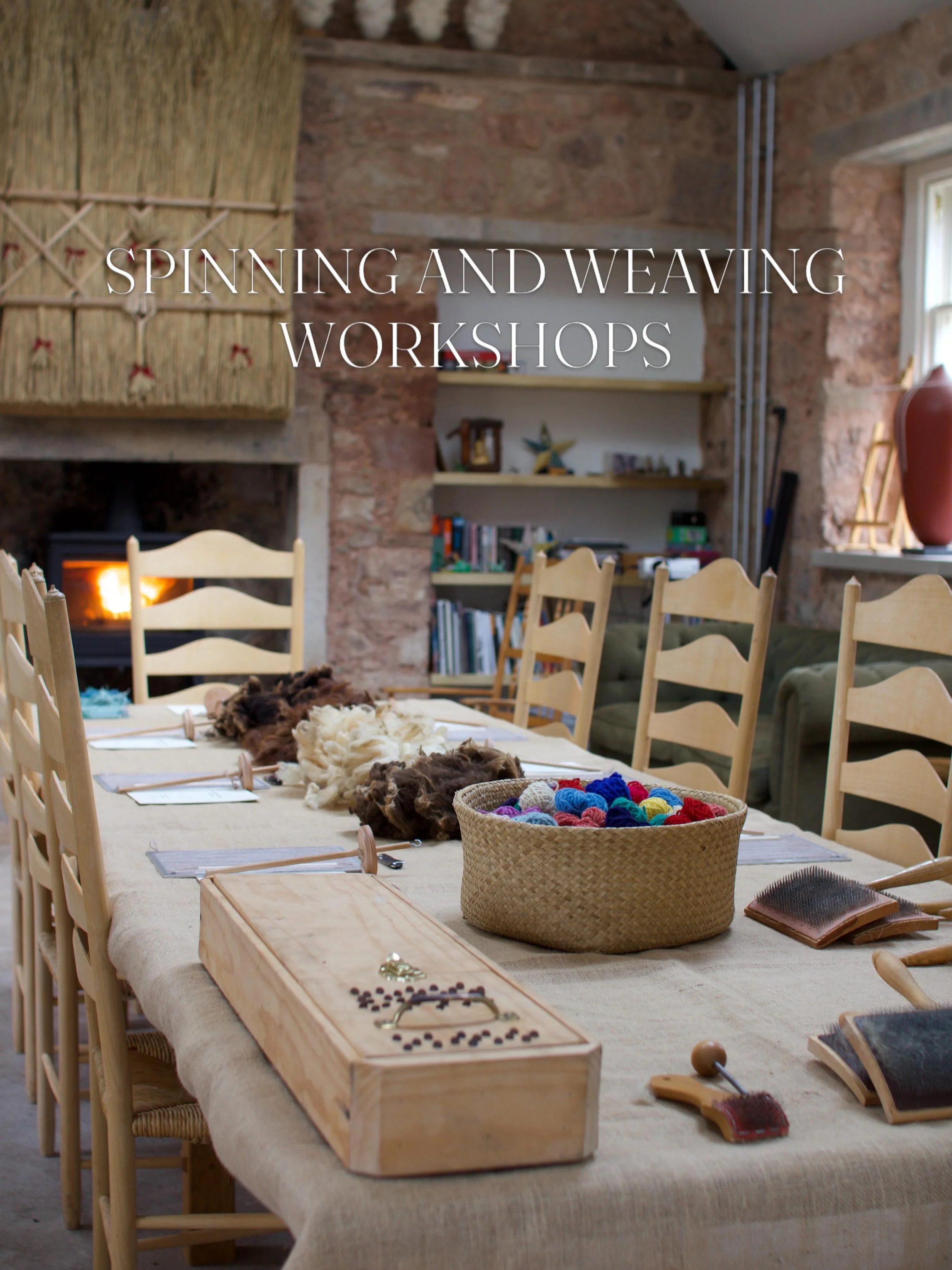 Last few Spinning and Weaving workshops for 2027 🤍

30th October 
13th November
27th November 
11th December 

Book tickets via the @hugoburgefoundation website! 
https://www.hugoburgefoundation.org/events/weaving-and-spinning-workshops
