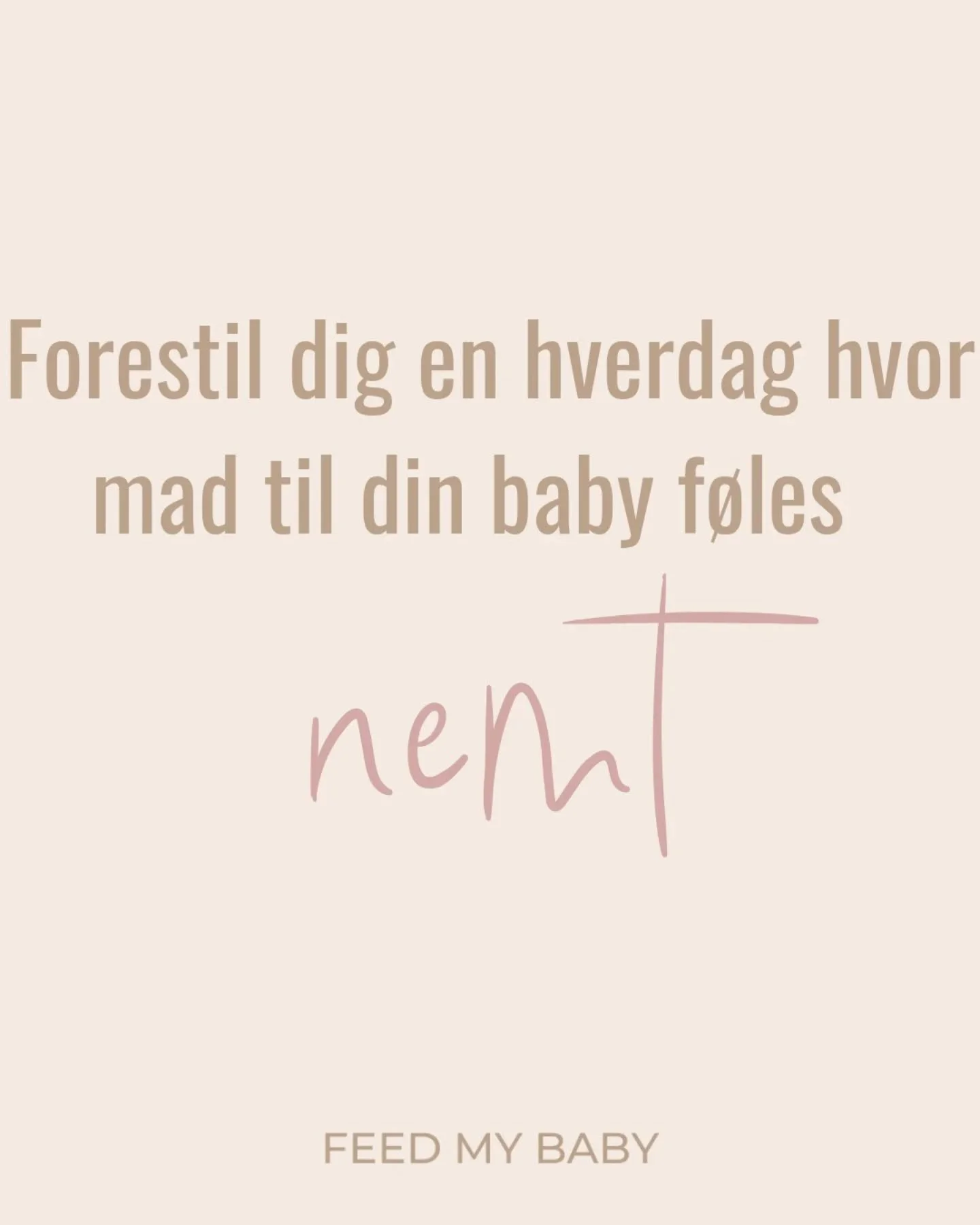 Forestil dig at babymad ikke fylder alt.
At du ikke beh&oslash;ver g&aelig;tte dig frem, google dig tr&aelig;t eller bekymre dig om m&aelig;ngder, m&aring; hun f&aring; det her? f&aring;r hun nok?

Forestil dig i stedet, at du har konkrete madplaner,