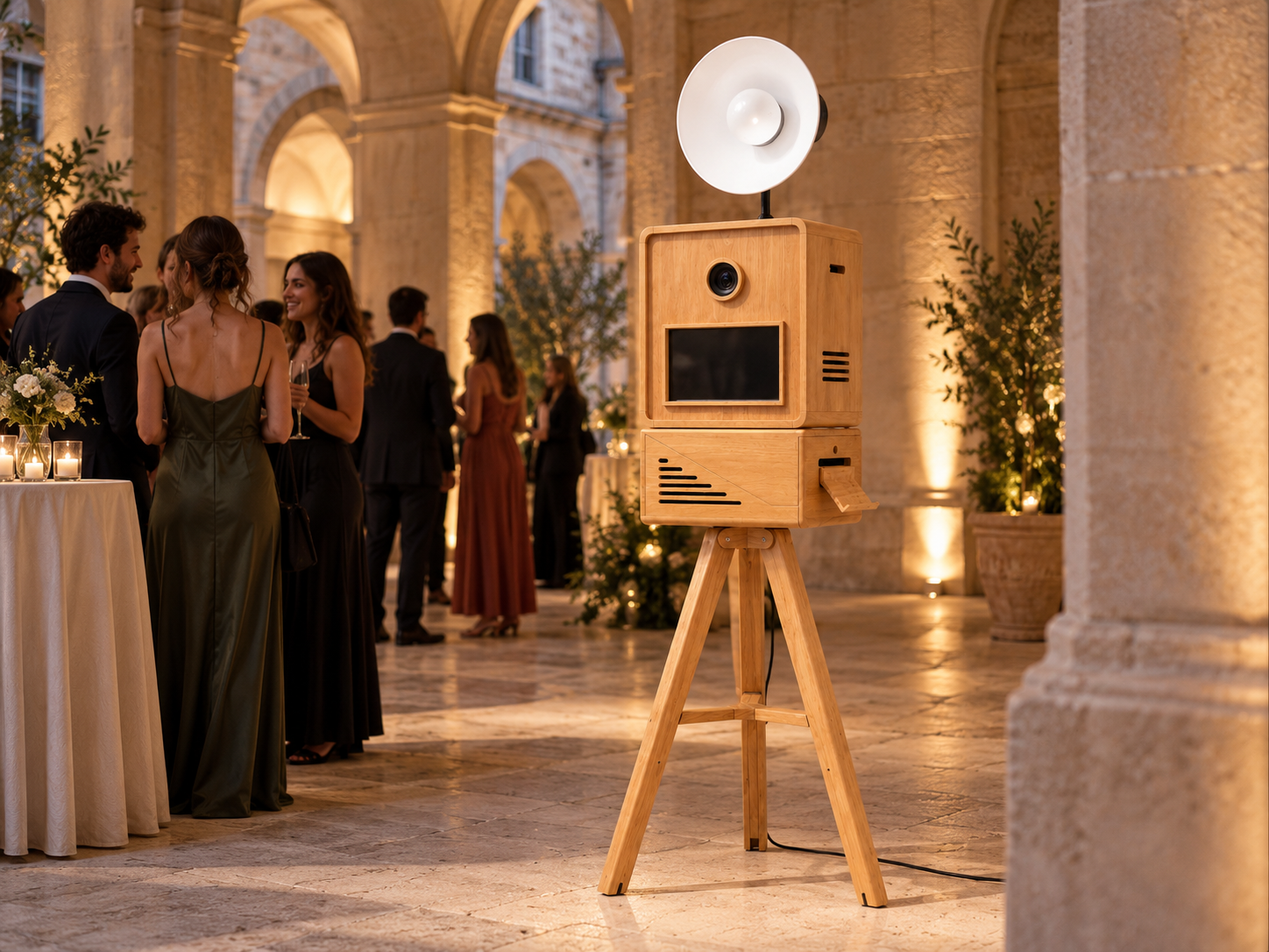 Borne selfie Bizbooth lors d'un événement