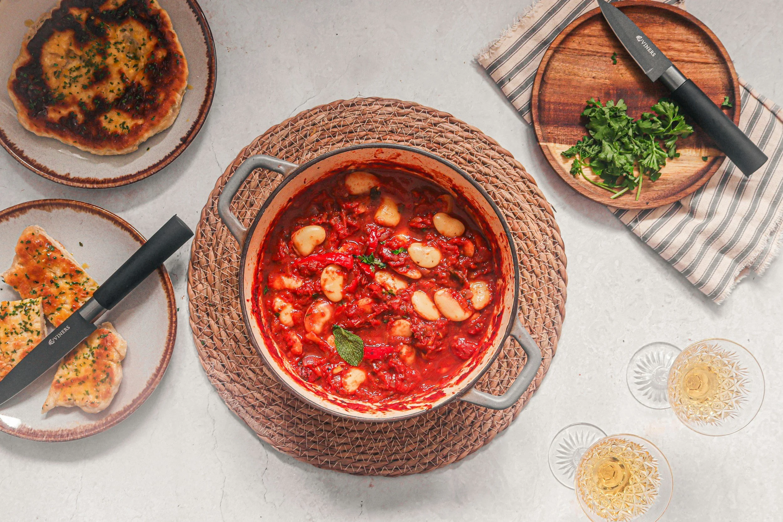 Frozen Vegetable &amp; White Bean Skillet