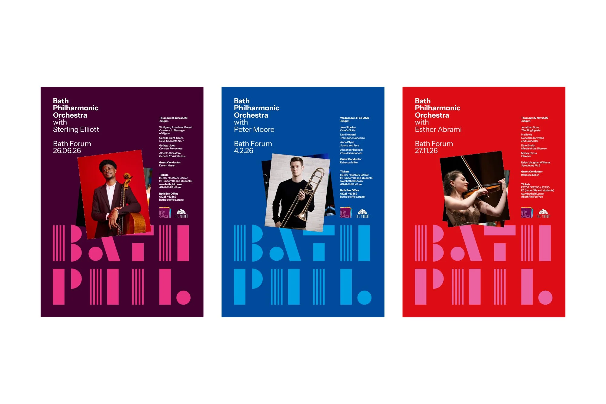 Ads for Bath Philharmonic Orchestra by Mytton Williams