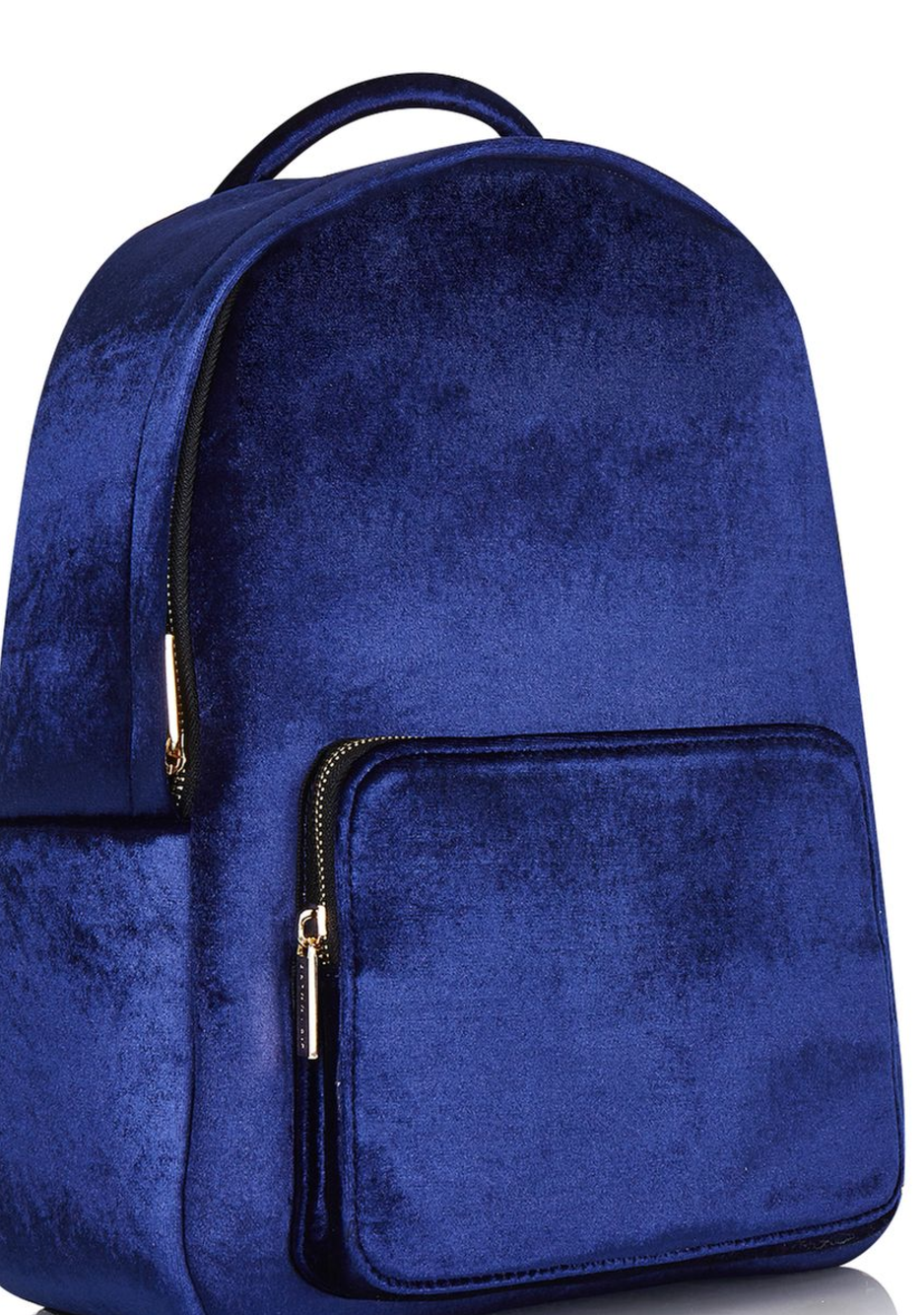 TopShop Navy Velvet Charlie Backpack by Skinnydip