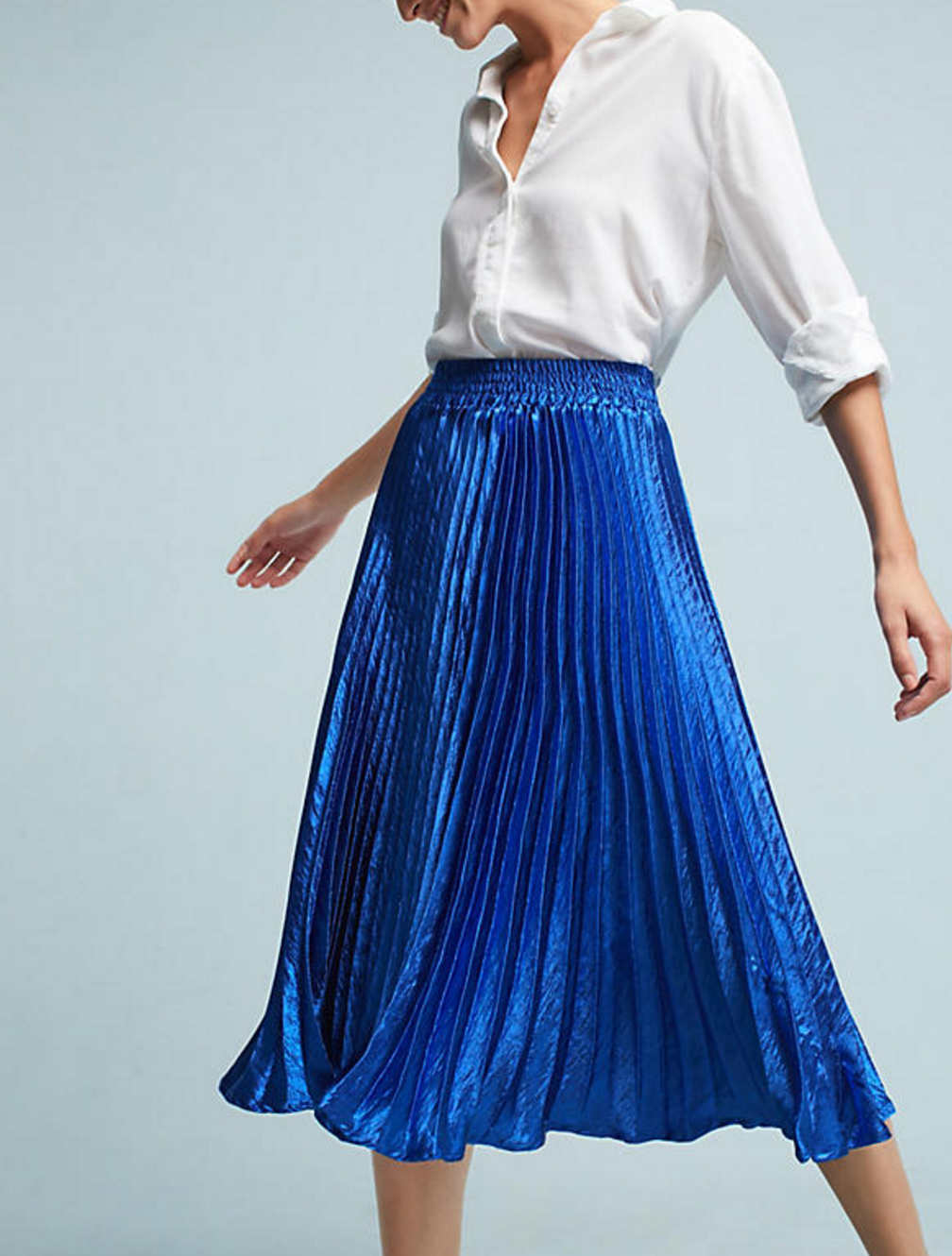 Anthropologie Gemma Pleated Skirt