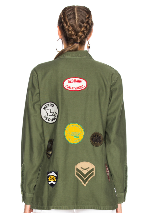 Fwrd Patched Fatigue Top