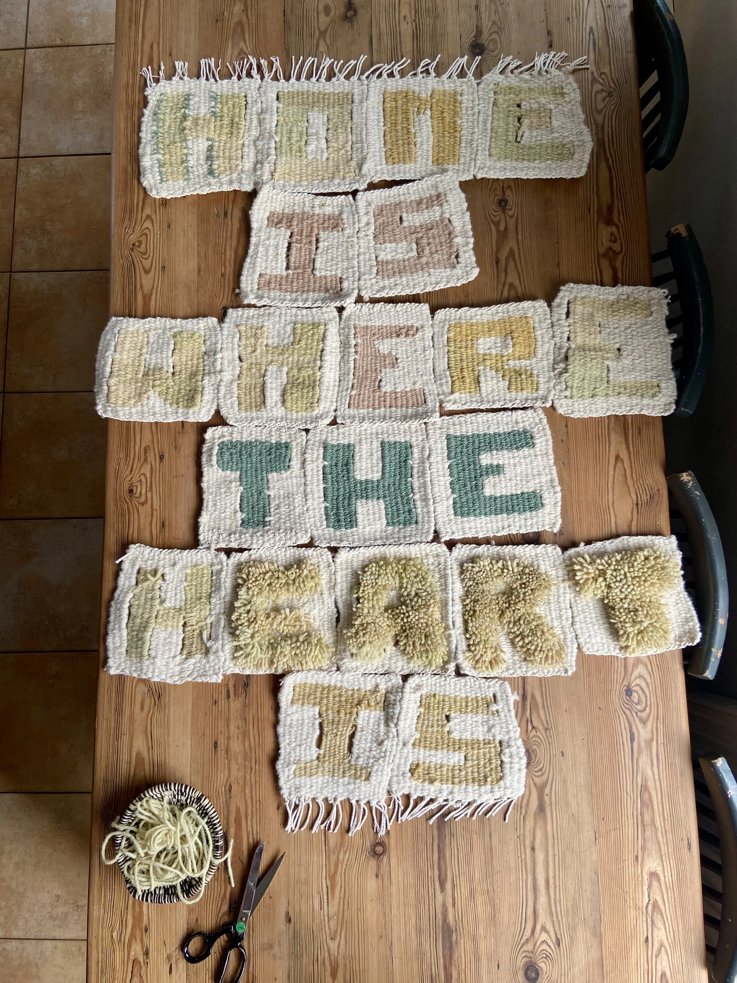 Derbyshire makes tapestry and weave project