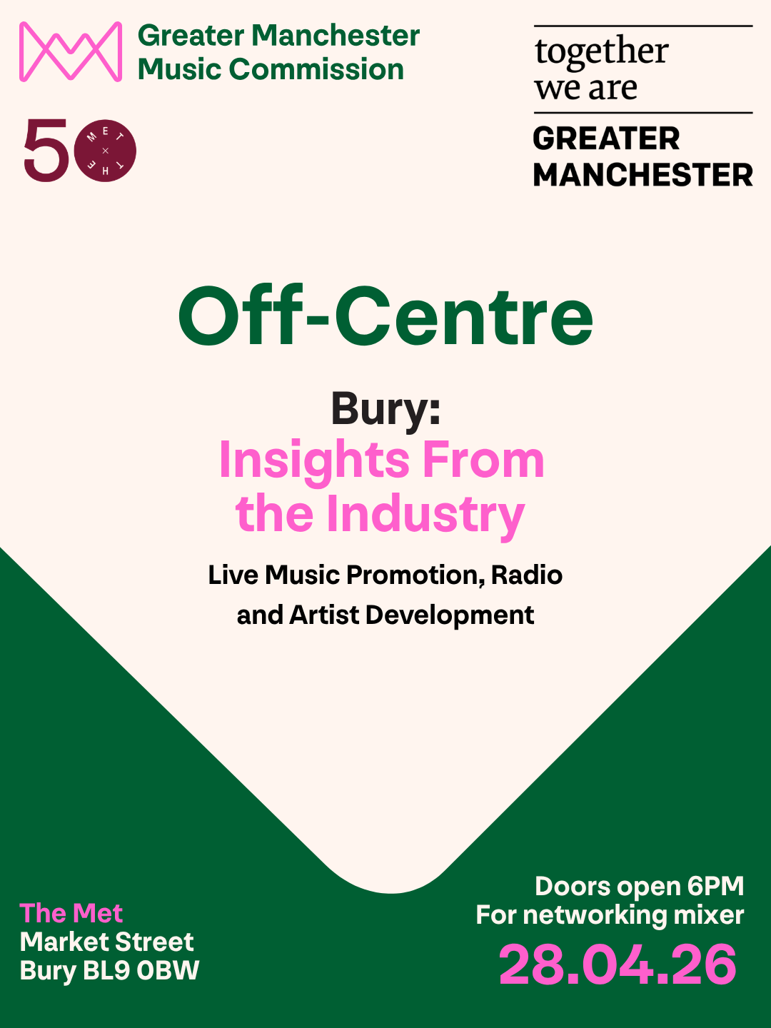 Off-Centre Artist Development Series Heads to Bury