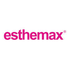 Esthémax logo in pink text on a white background.