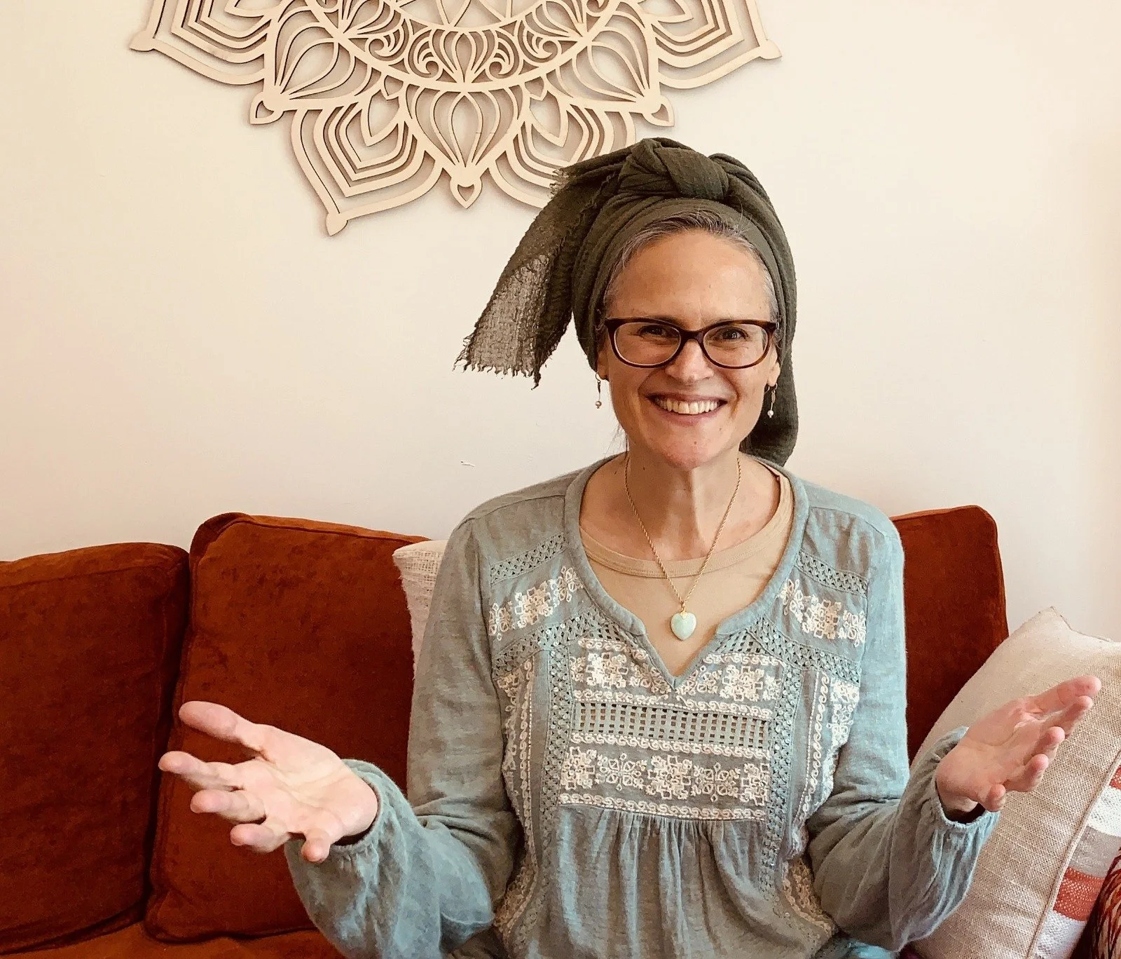 woman laughing and happy