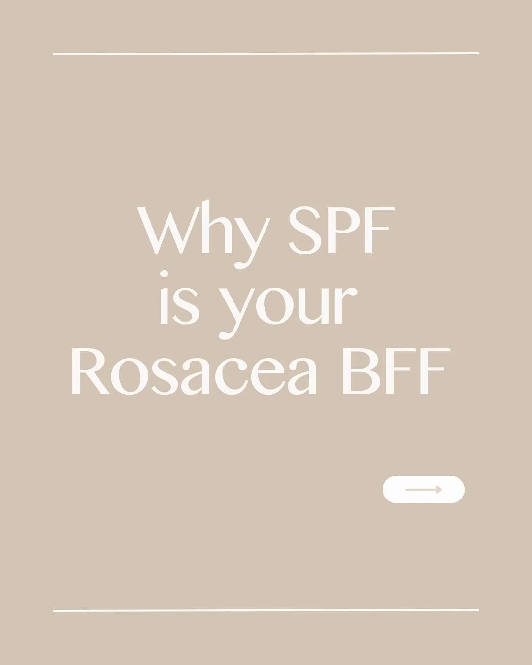 What do you think is the number one product you should use if you have rosacea?

I used to think it was actives or barrier creams. And while those are super important, the product you need every single day - without fail - is SPF. Yes, even in winter