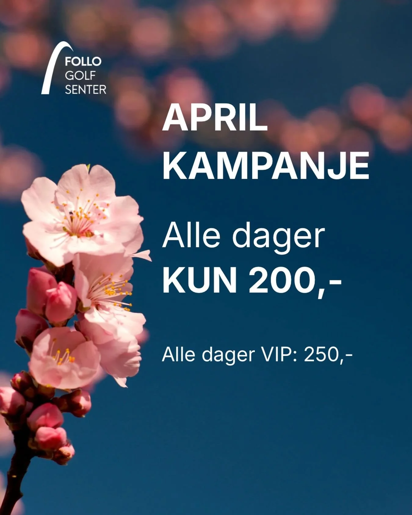 April = tid for &aring; finne svingen igjen! ⛳️🔥
Book online og spill fra kun 200,-
VIP-opplevelse? Kun 250,-

Ta med en venn og kickstart golfsesongen hos oss!
