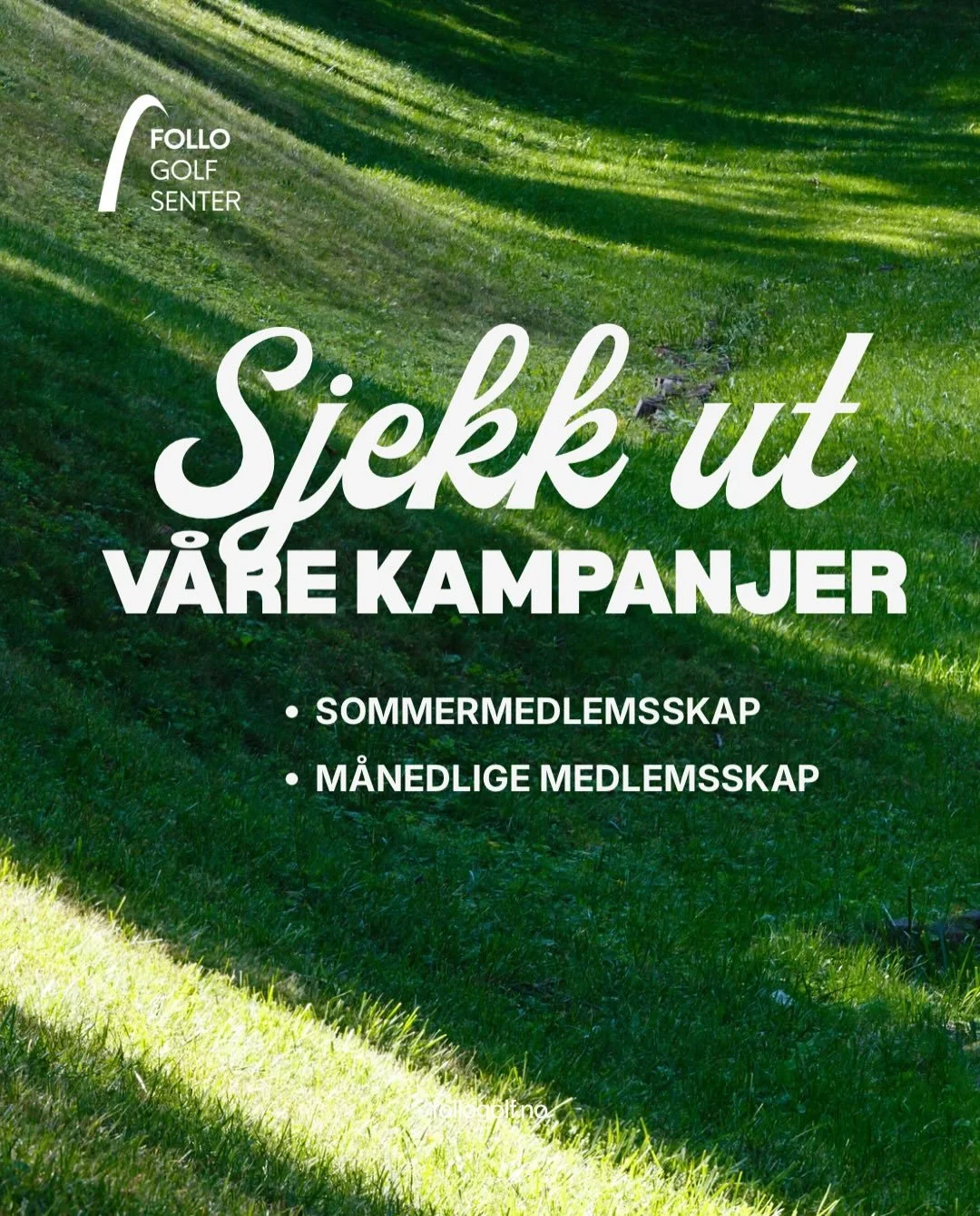Sjekk ut v&aring;re sommer kampanjer, her kan du finne gode deals! Vi har ogs&aring; super timepris hele sommeren til kun 150 kr per time. Lenke til medlemskap i bio ⛳️
