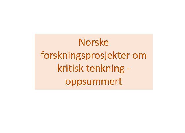Del 6. Tendenser på tvers av forskningsprosjektene