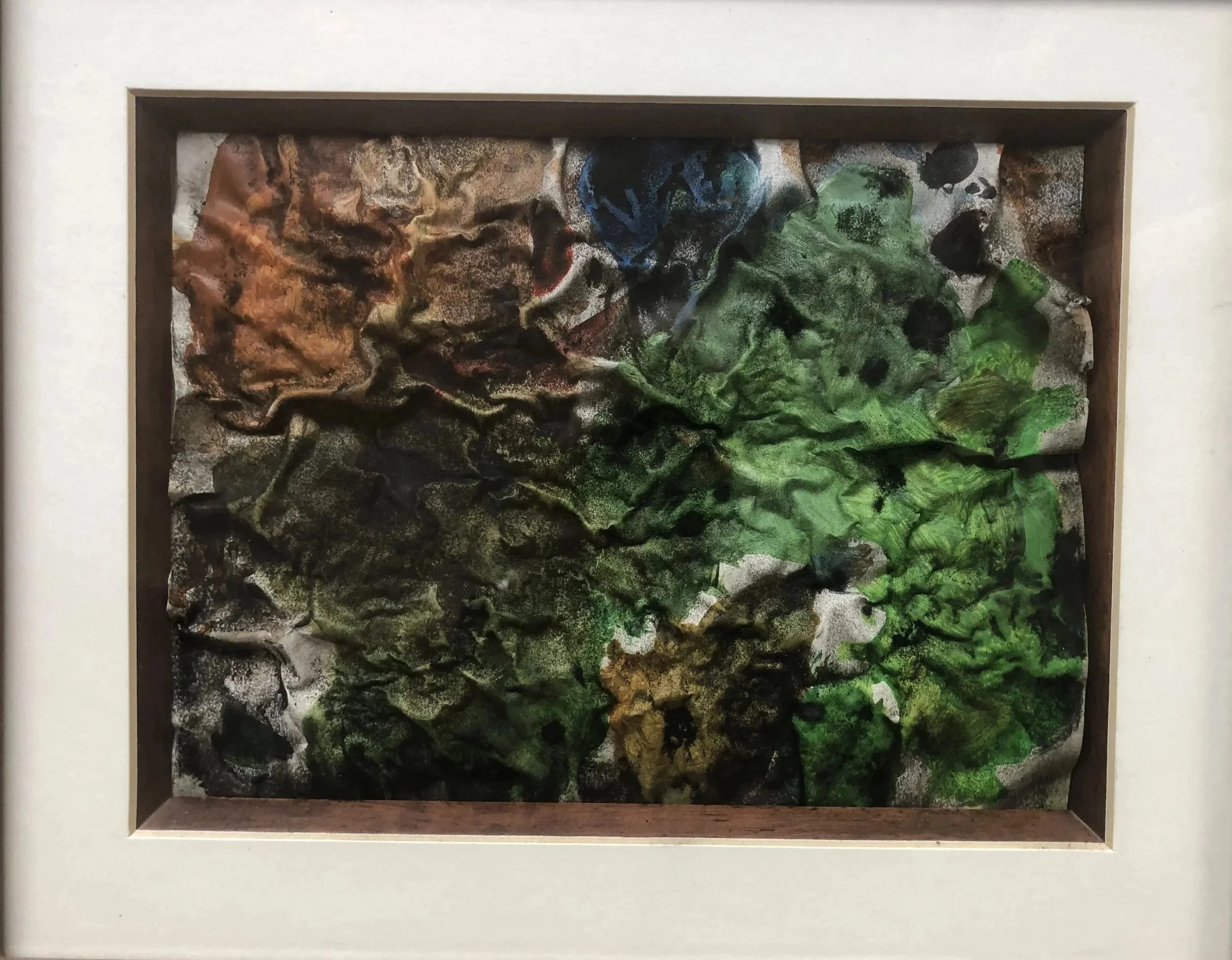  'Mountains in Relief.' Abstract. Acrylic on canvas (framed). 11ins x 6.5ins (28cms x 17cms). £115
I was actually thinking of the Lake District when I created this.