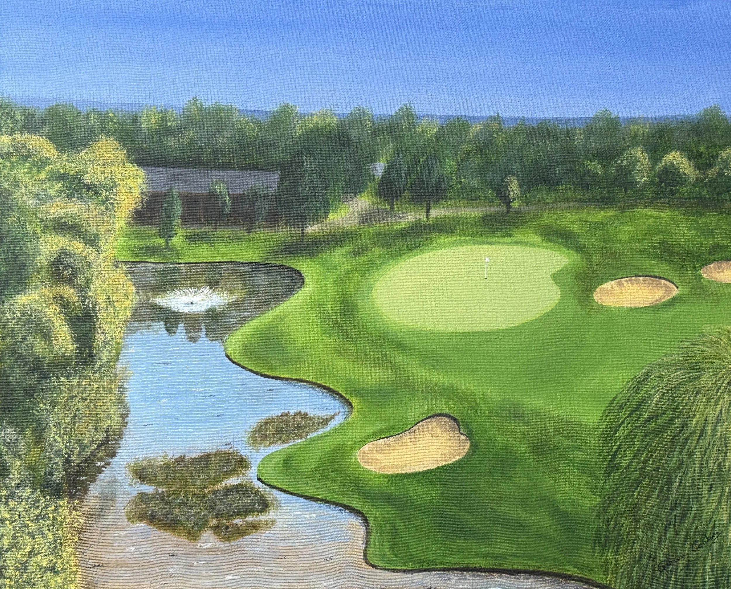 'The Ninth Hole, Essendon Golf Club'.