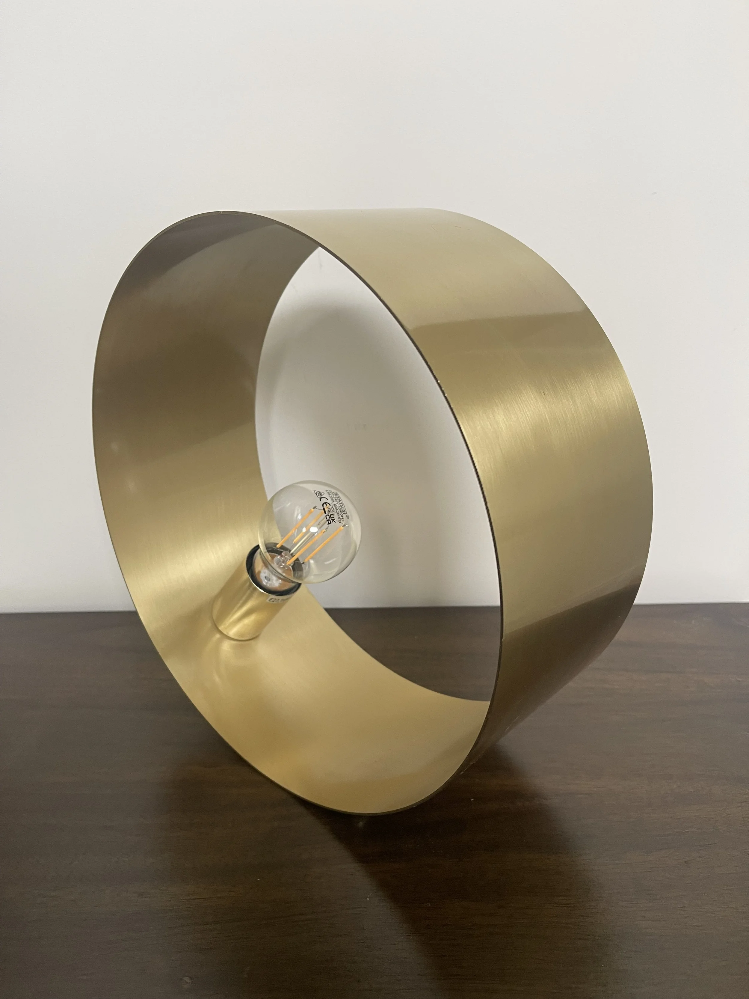Contemporary designer table lamp adding the finishing touch to a beautifully considered interior.