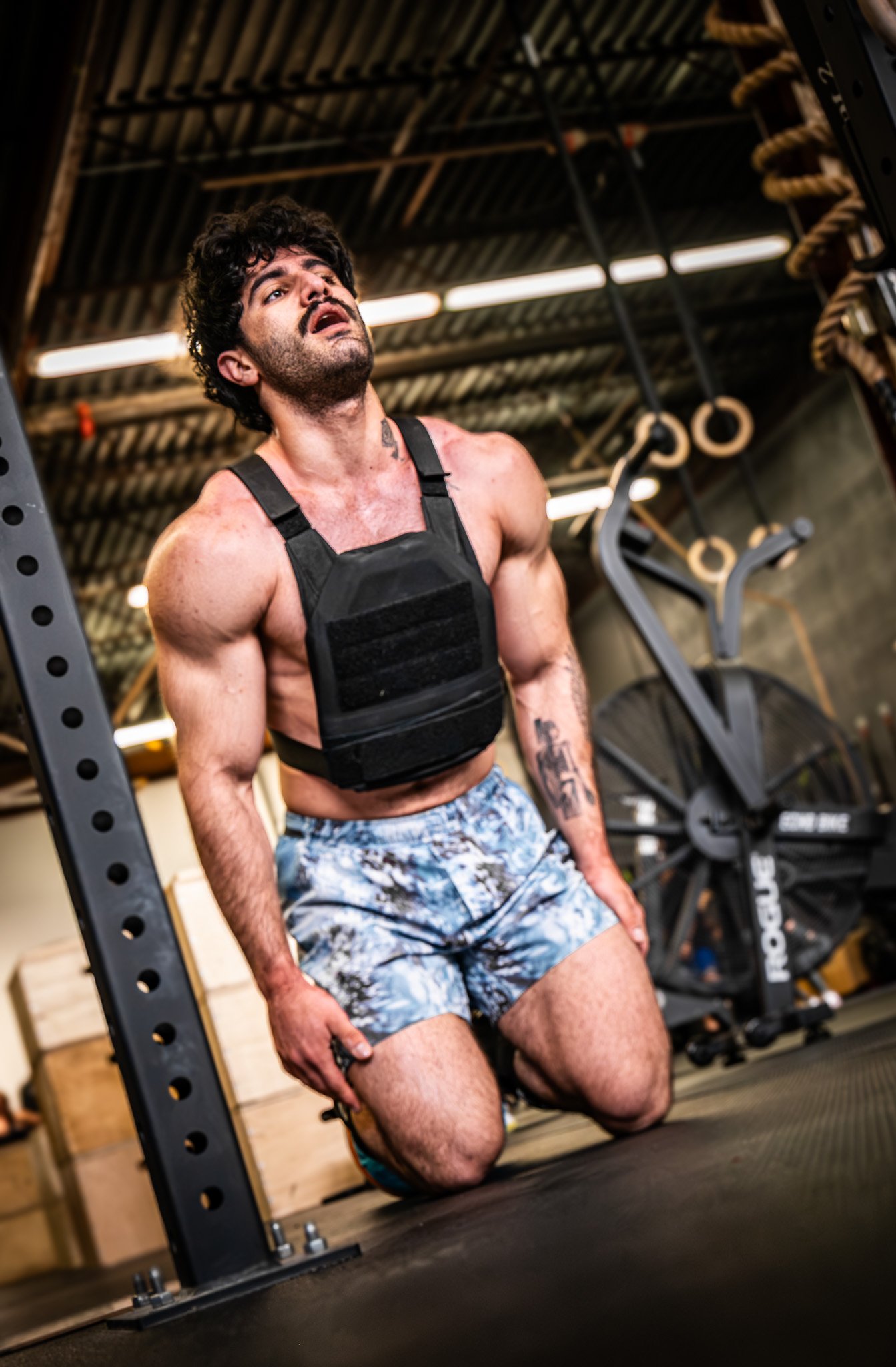 Male during Murph WOD -