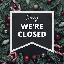 Closed Christmas Day