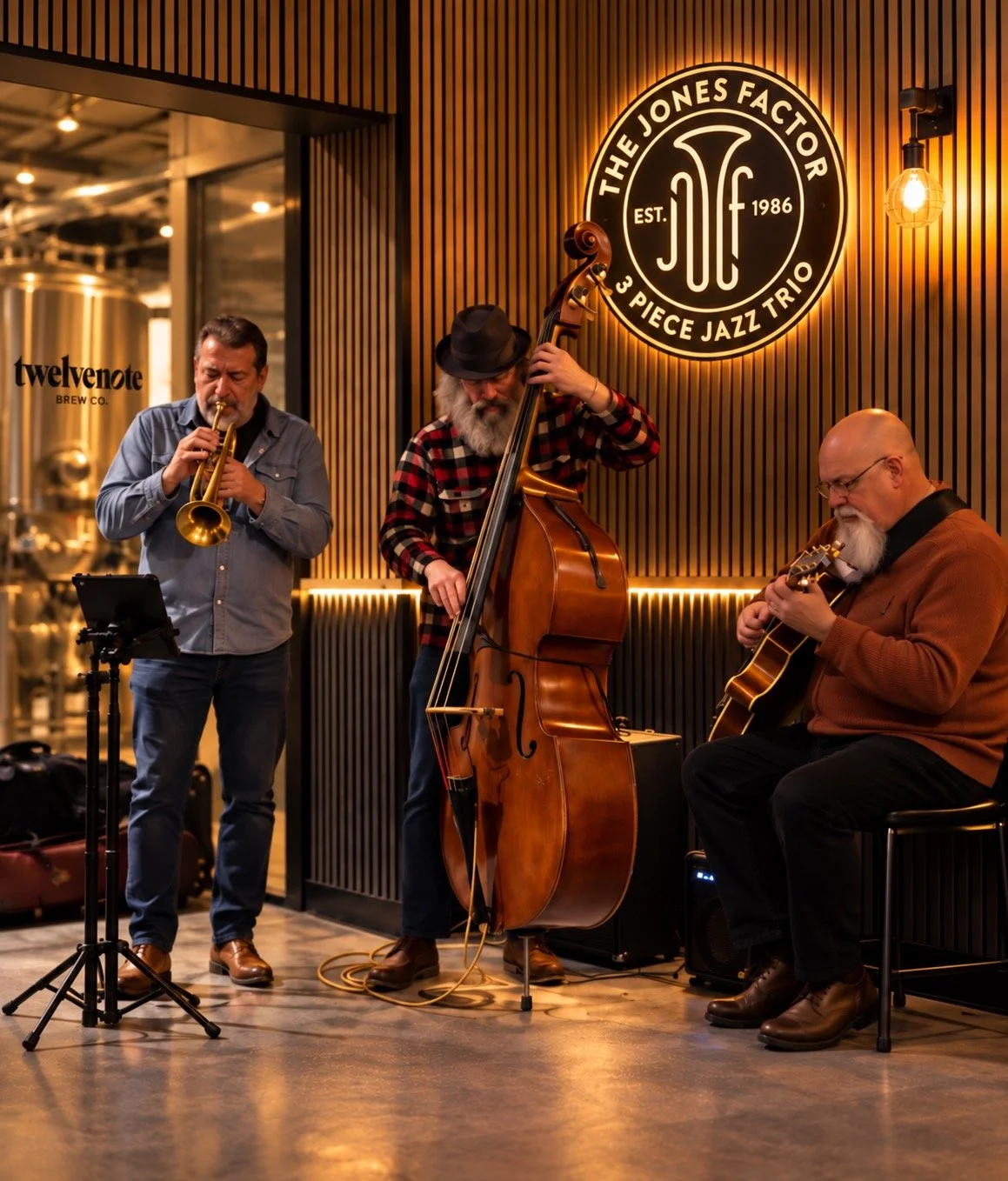Jingle, Swing &amp; Pour: A Very Jazzy Christmas w/ The Jones Factor Jazz Trio