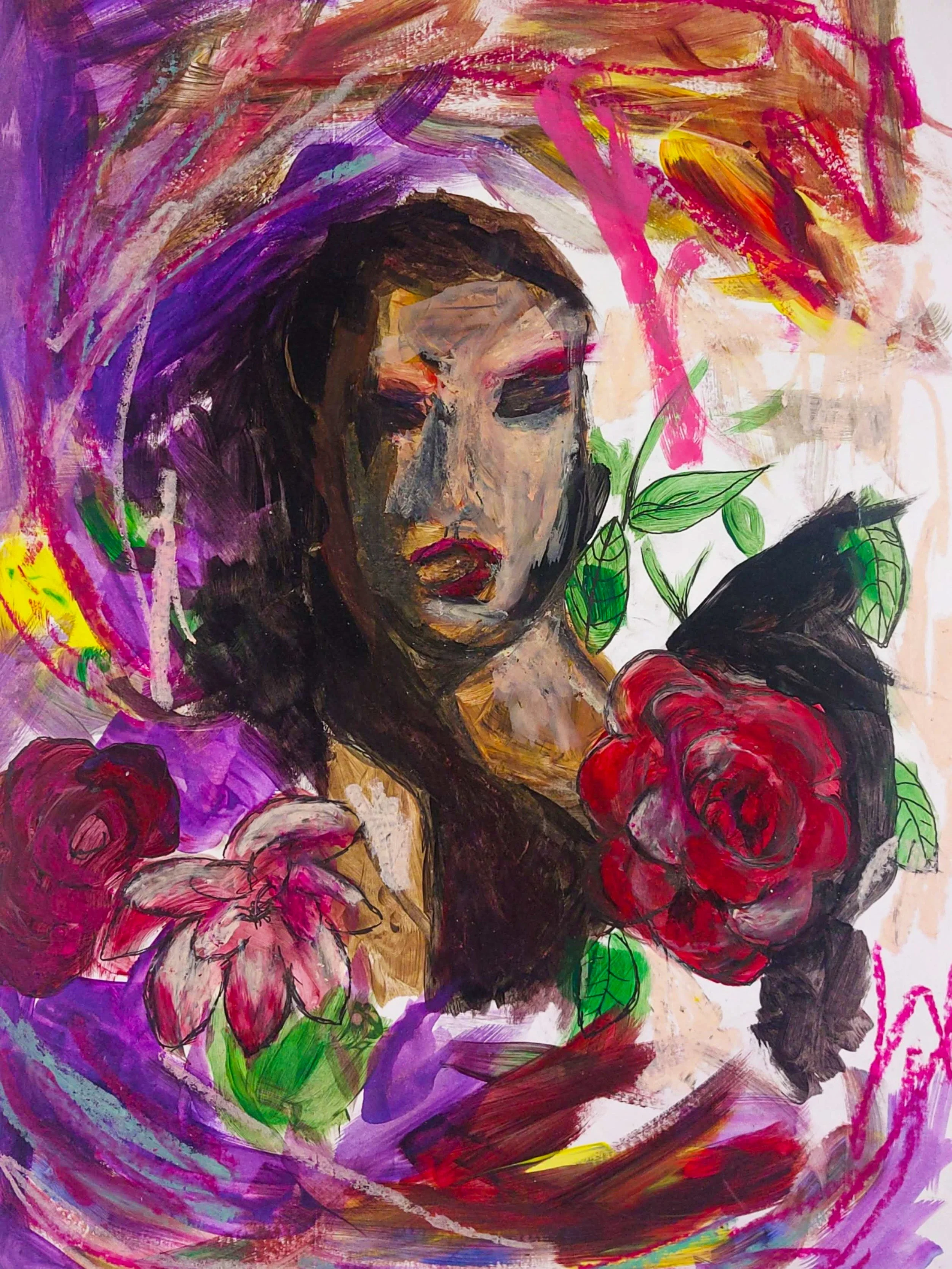 'Ghost' 2022. Mixed media on paper. A3