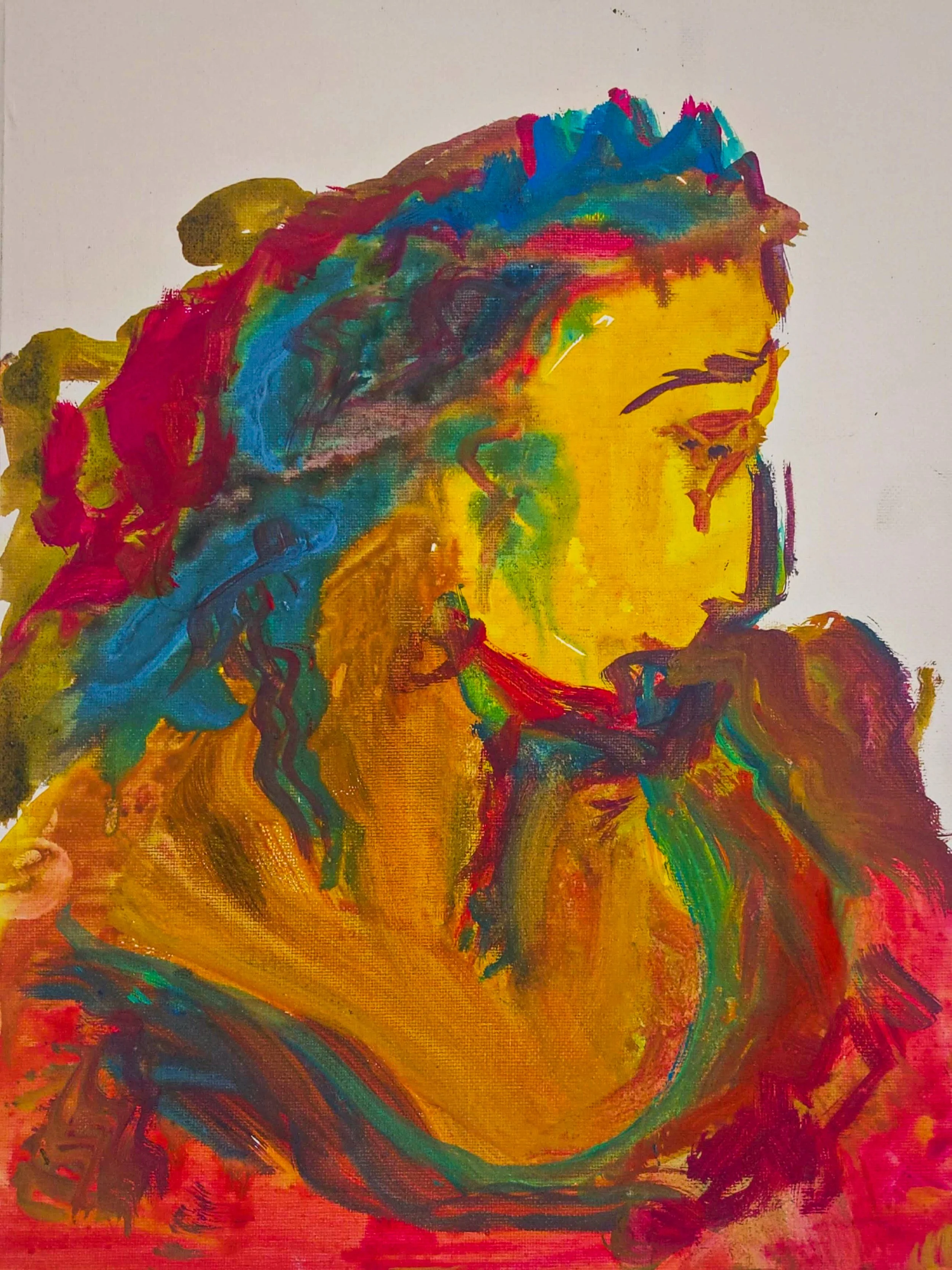 'Cleopatra' 2022. Gouache on board. A3