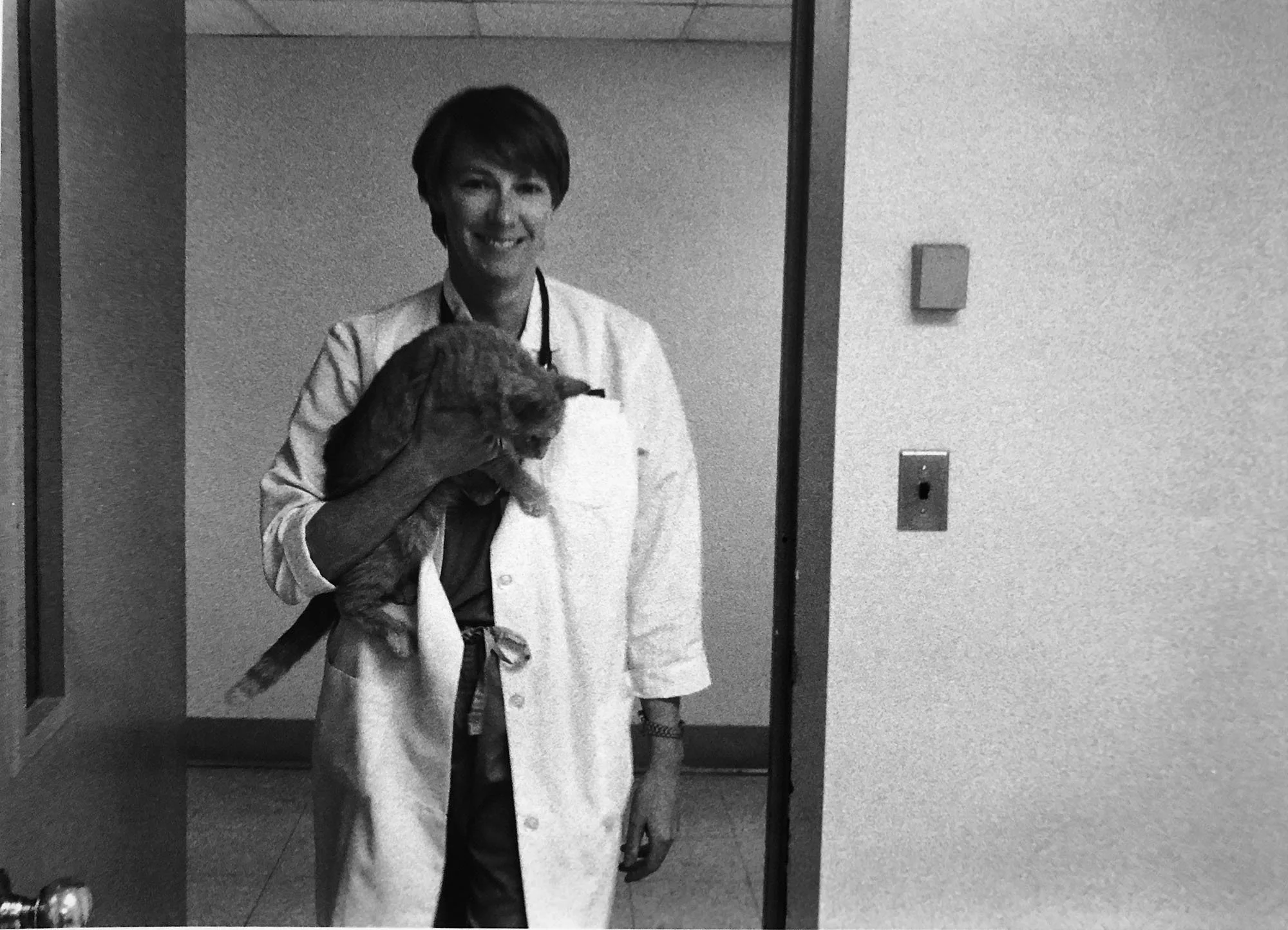 Tillie Birtz with Dr. Dayton of Angel Memorial Hospital