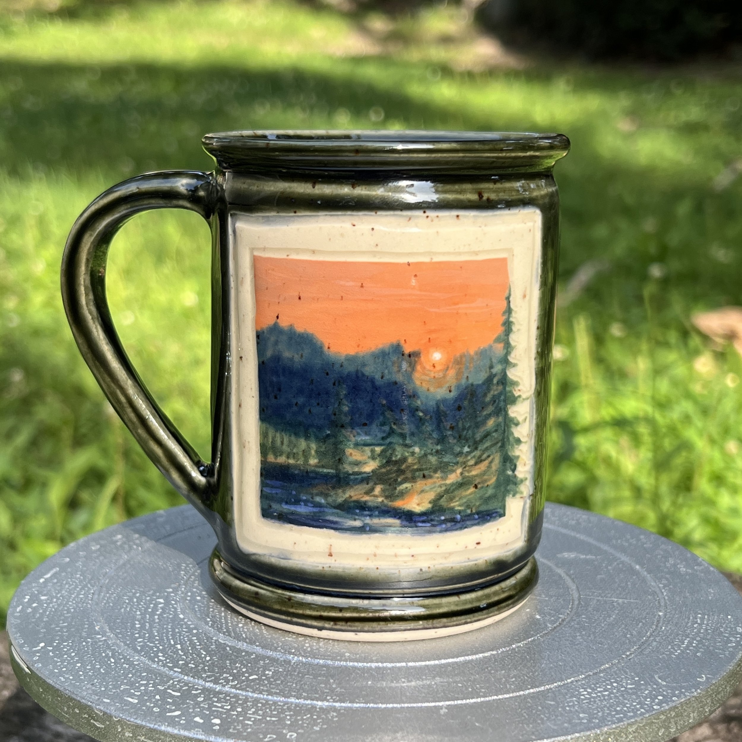 Mug / Cup - Framed Mountain Sunset