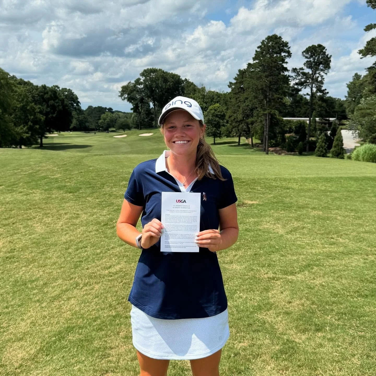 U.S Women&rsquo;s Amateur | First Alternate

Today I played some solid golf and shot 70 (-1) with 5 birdies. That score got me in a 4 person playoff, and on the 3rd playoff hole I made a clutch birdie putt to get First Alternate!! 

Excited for some 