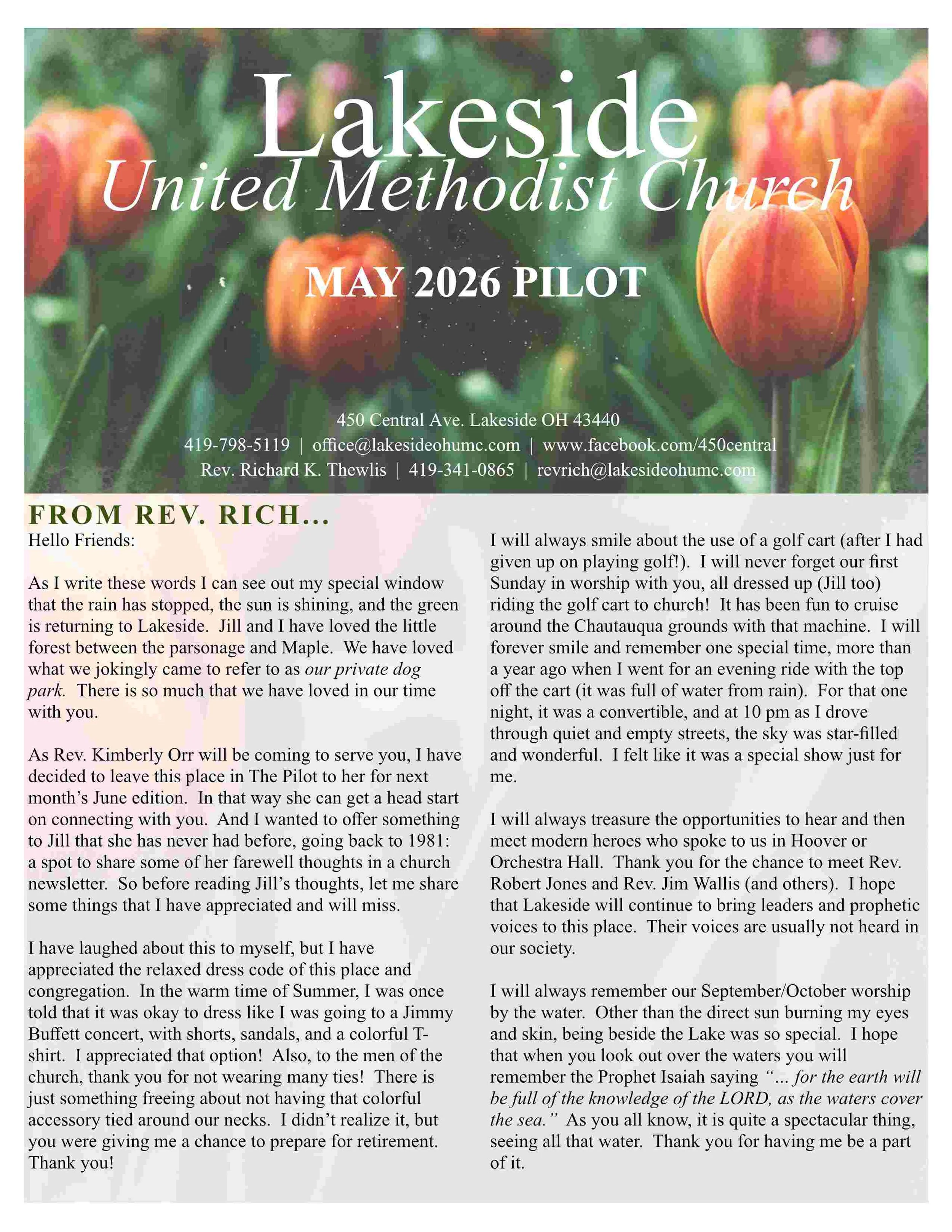 May 2026 Newsletter