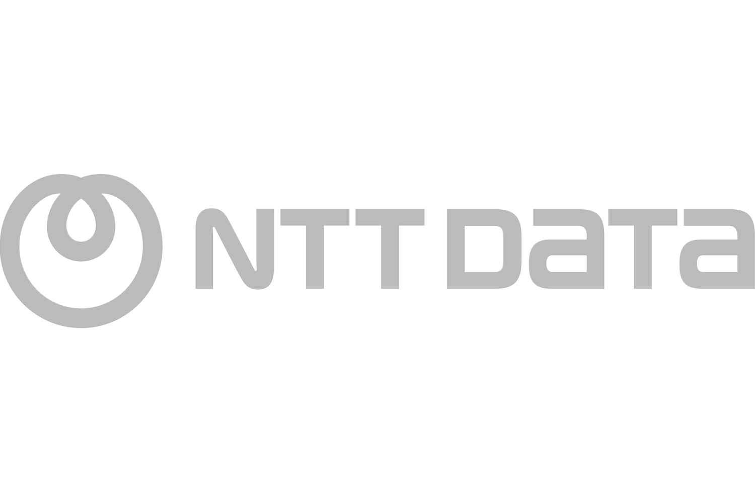 Logotipo de la consultora tecnológica NTT DATA, avalando la experiencia corporativa y digital del equipo clínico.