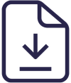 Clipart of a down arrow on a piece of paper