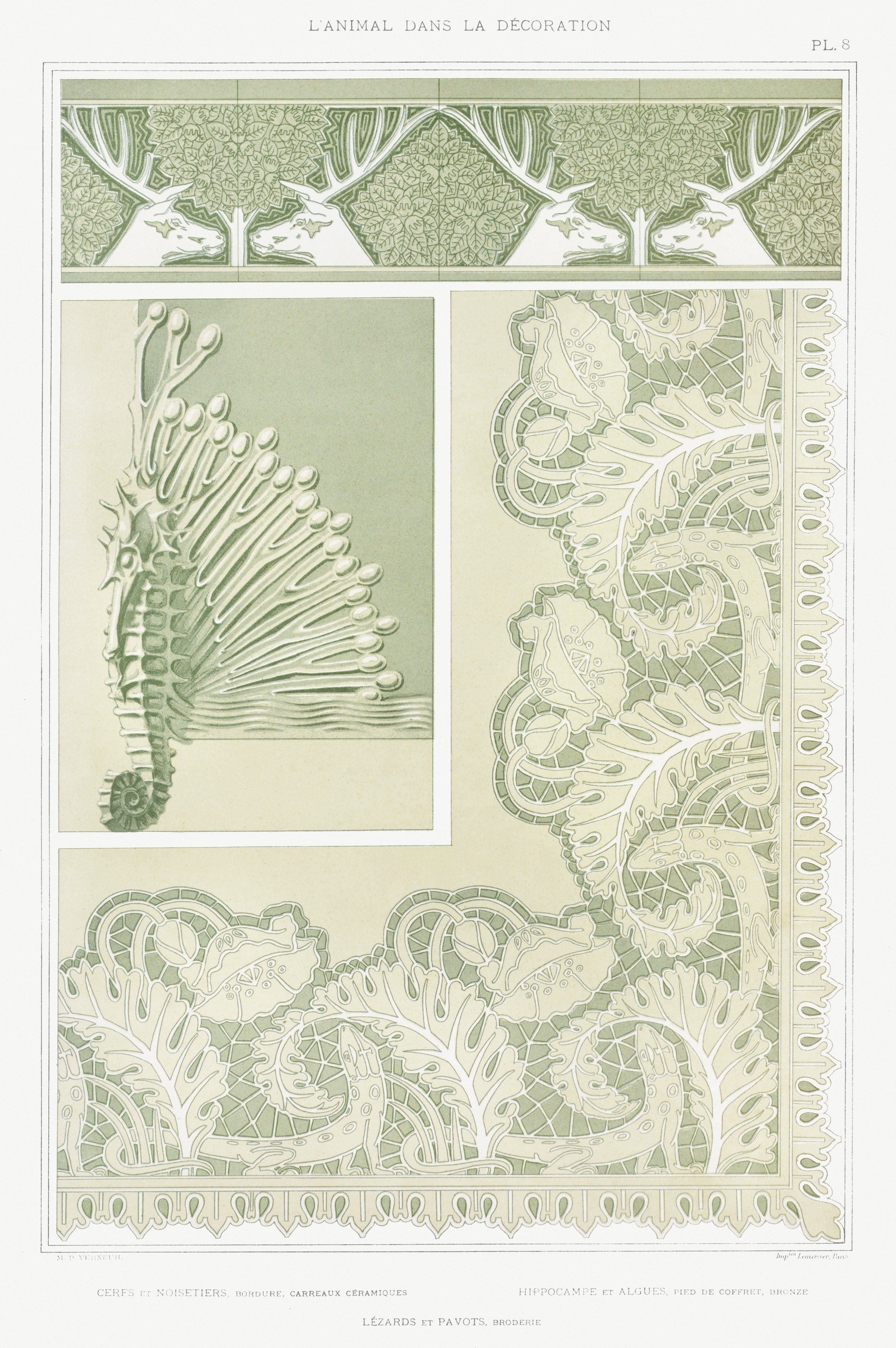 L'animal dans la décoration (1897) illustrated by Maurice Pillard Verneuil.