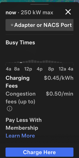 Charger Fees