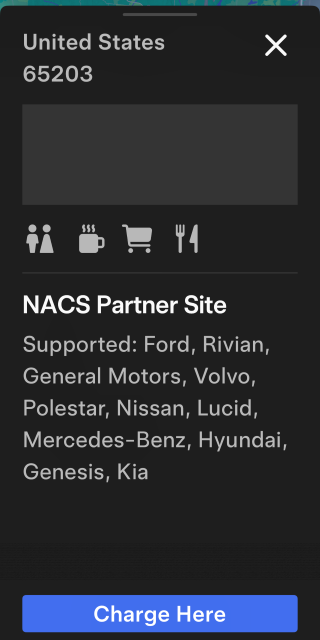 Charger Amenities