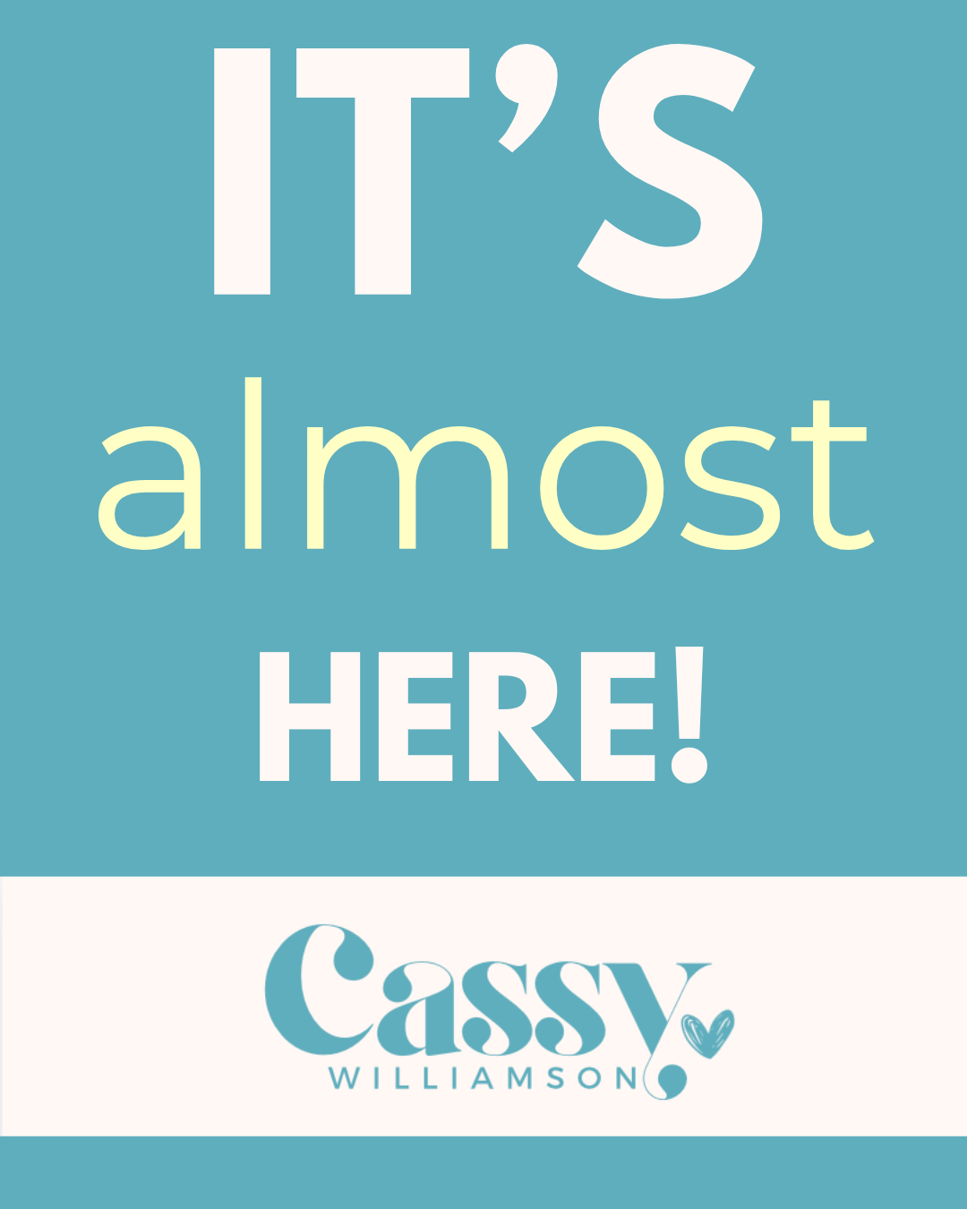 It’s almost here &amp; it’s time to let it go