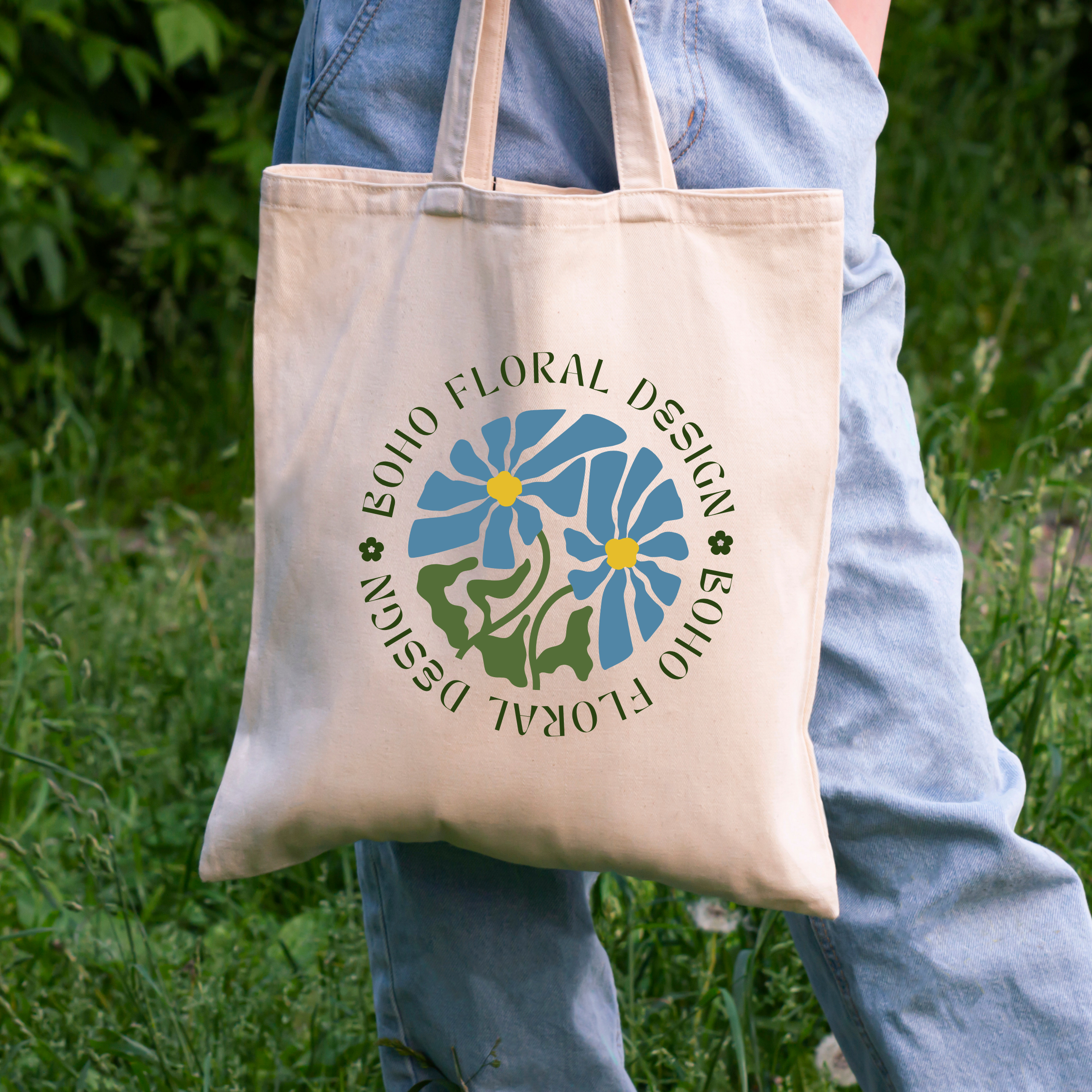Natural Cotton Canvas Shopping Bag