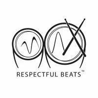 Logo with the letters R, B, and C formed by drumsticks. The word RESPECTFUL BEATS is written below.