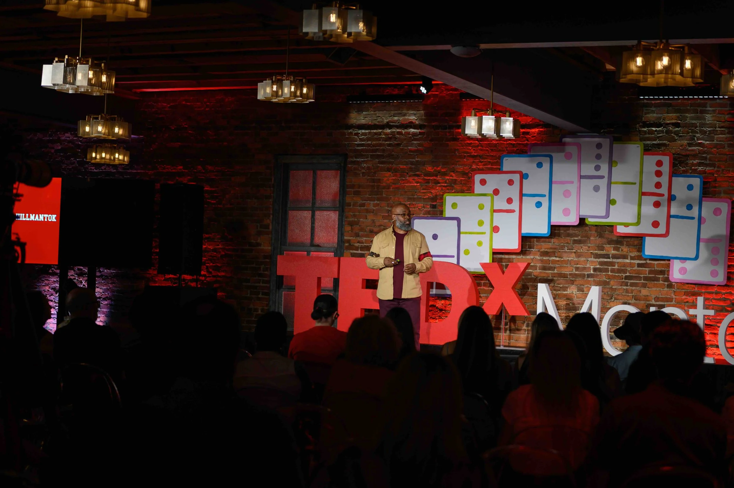 Speakers presenting on the TEDx Montclair stage