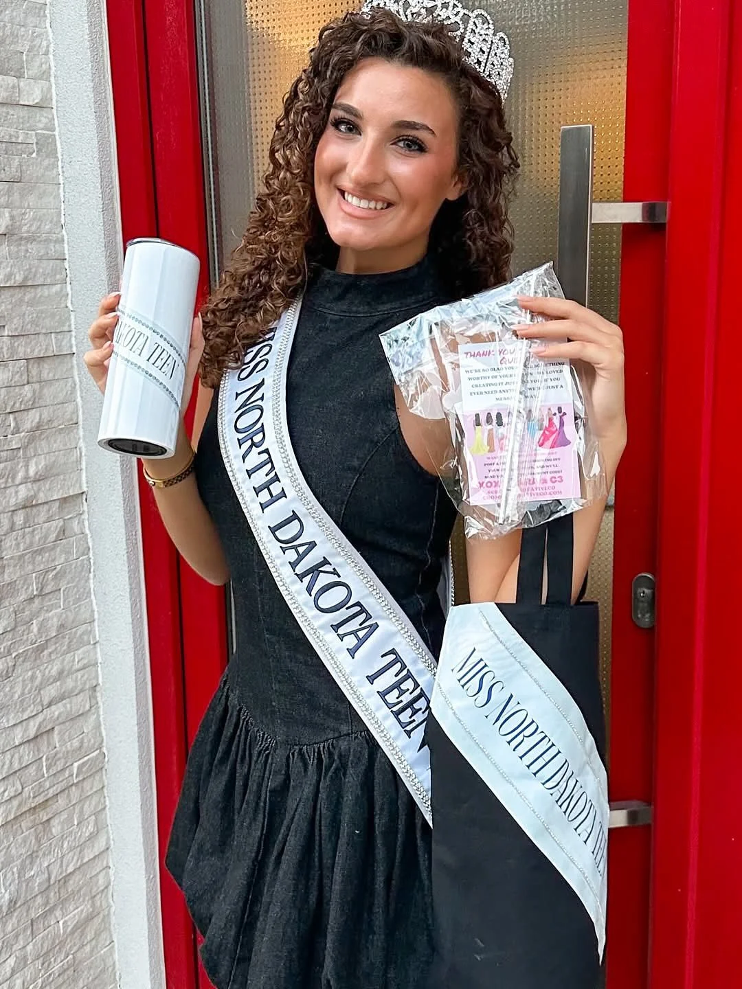 celebrating a new title the right way 💅🏻 @missndteenusa 
&bull;
&bull;
&bull;
#crownedcreativeco #C3 #crownedcreativecogirl #smallbiz #shopsmall #pageants #pageantgirl #pageantry