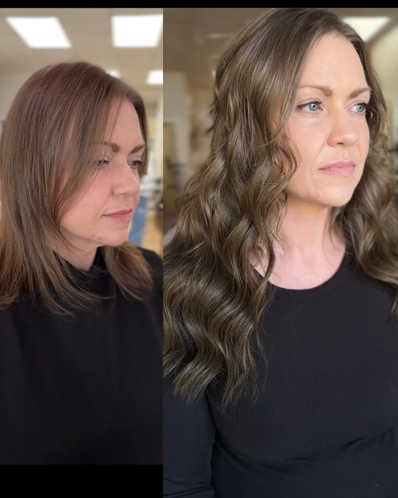 If you have fine/thin hair and think extensions aren&rsquo;t for you&hellip; this is your sign 🤍

We used a custom blend of KOVI Genius wefts + V-Light extensions to:
&bull; Add fullness without bulk
&bull; Protect the natural hair
&bull; Create the