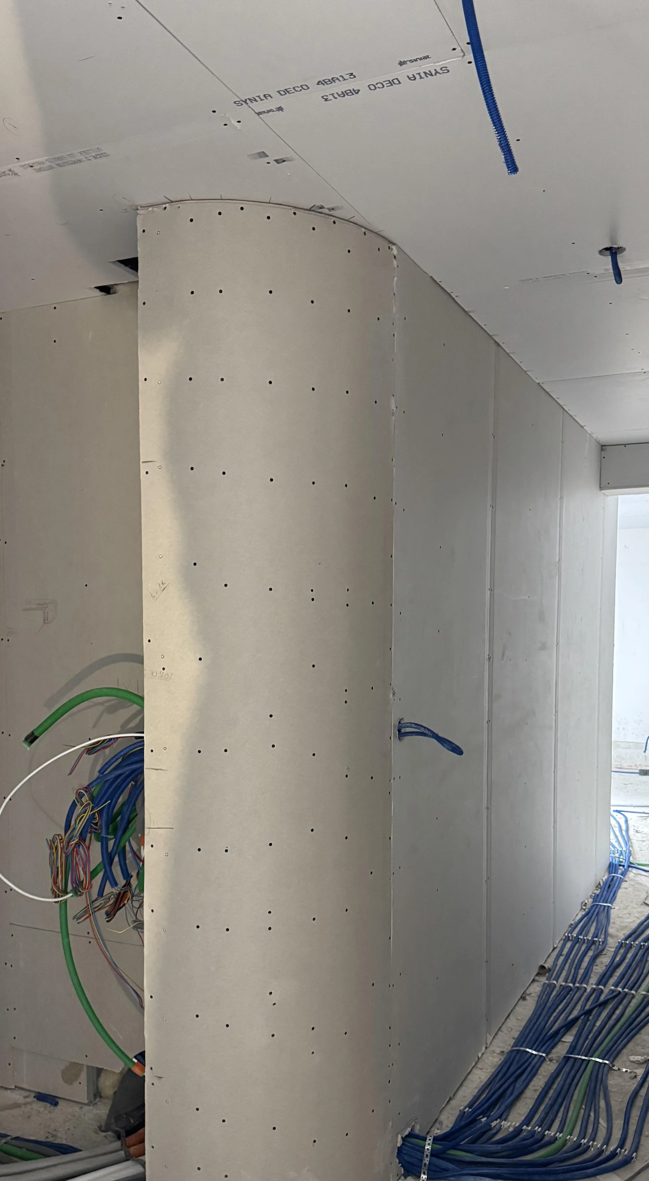 Réalisation placo arrondis