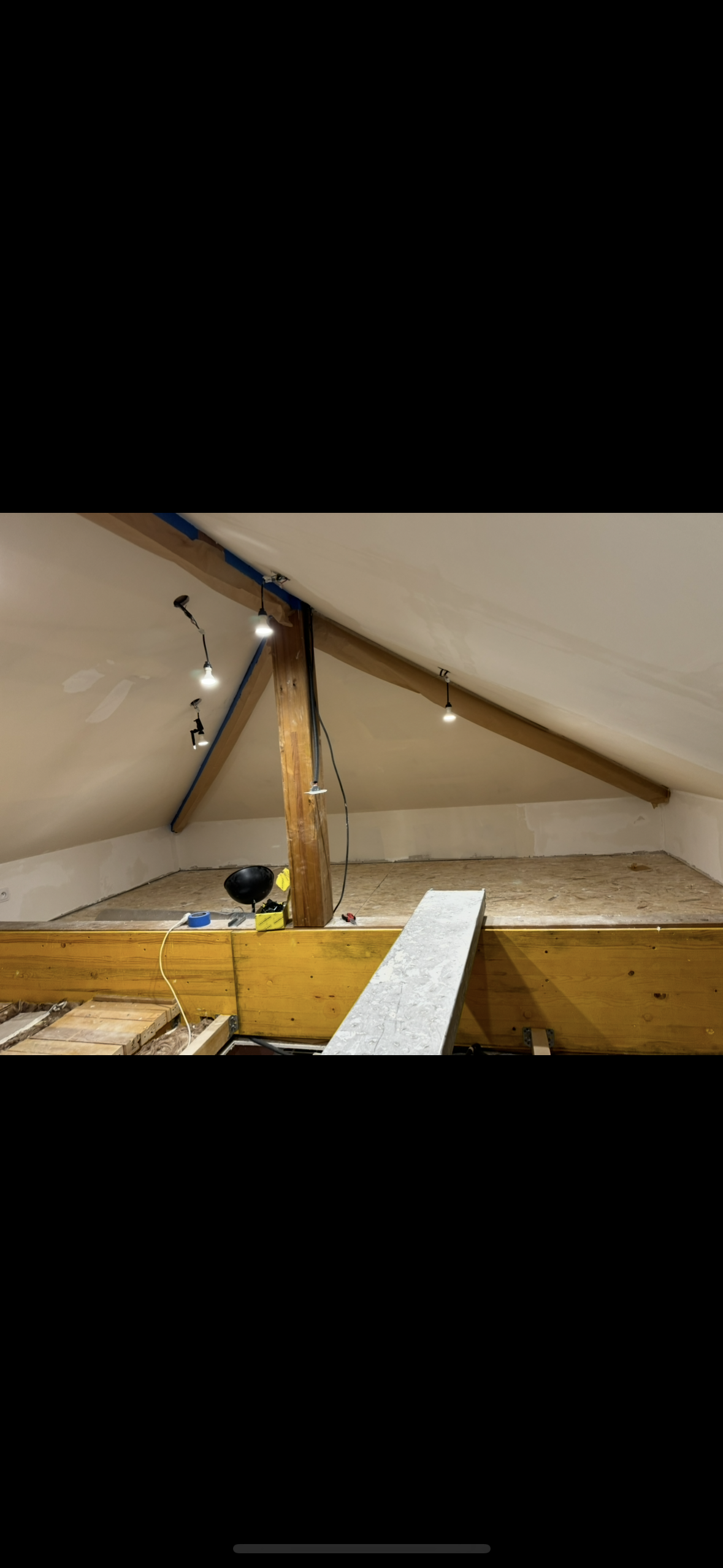 Placo, isolation et électricité sous pente