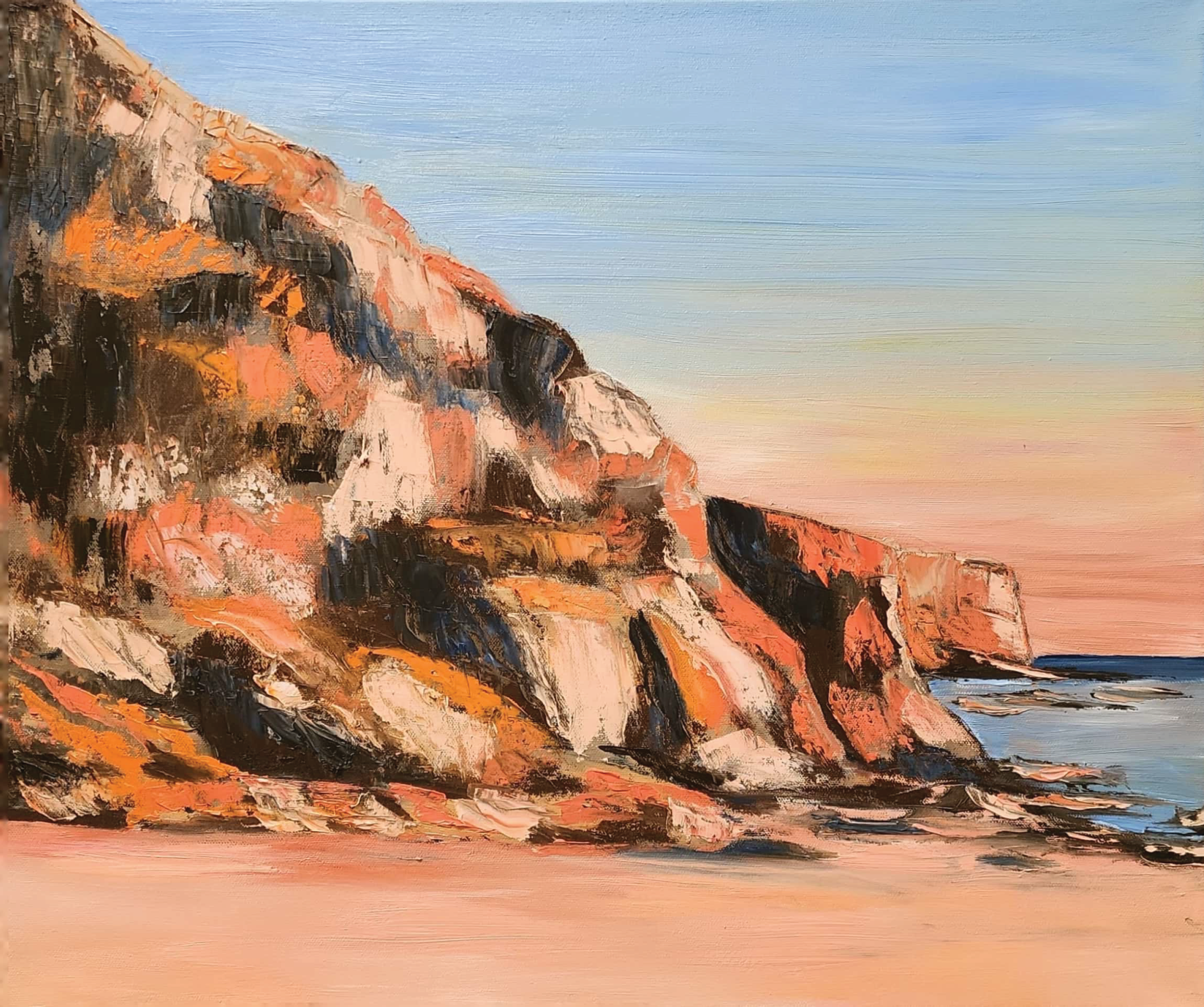 Mendocino Coast, Oil Painting