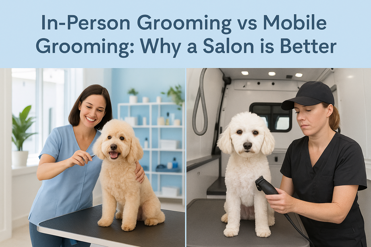 Why an In-Person Dog Grooming Facility Beats Mobile Grooming