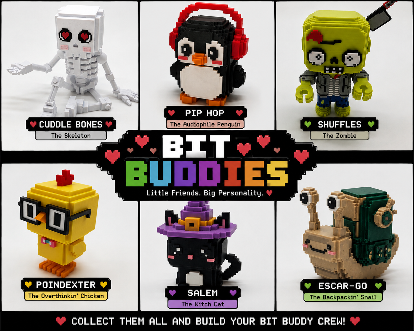 Bit Buddies - Voxel Inspired 8 Bit Collectible Figures