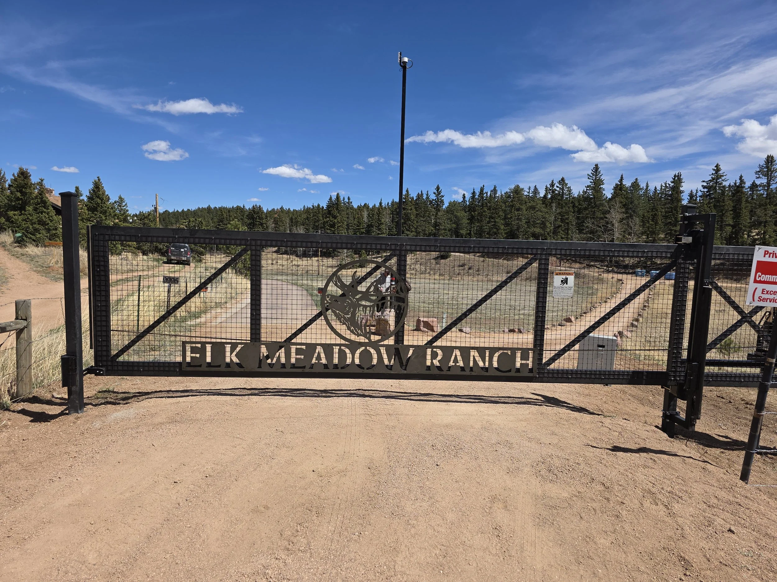 Custom Slide Gate with Graphics