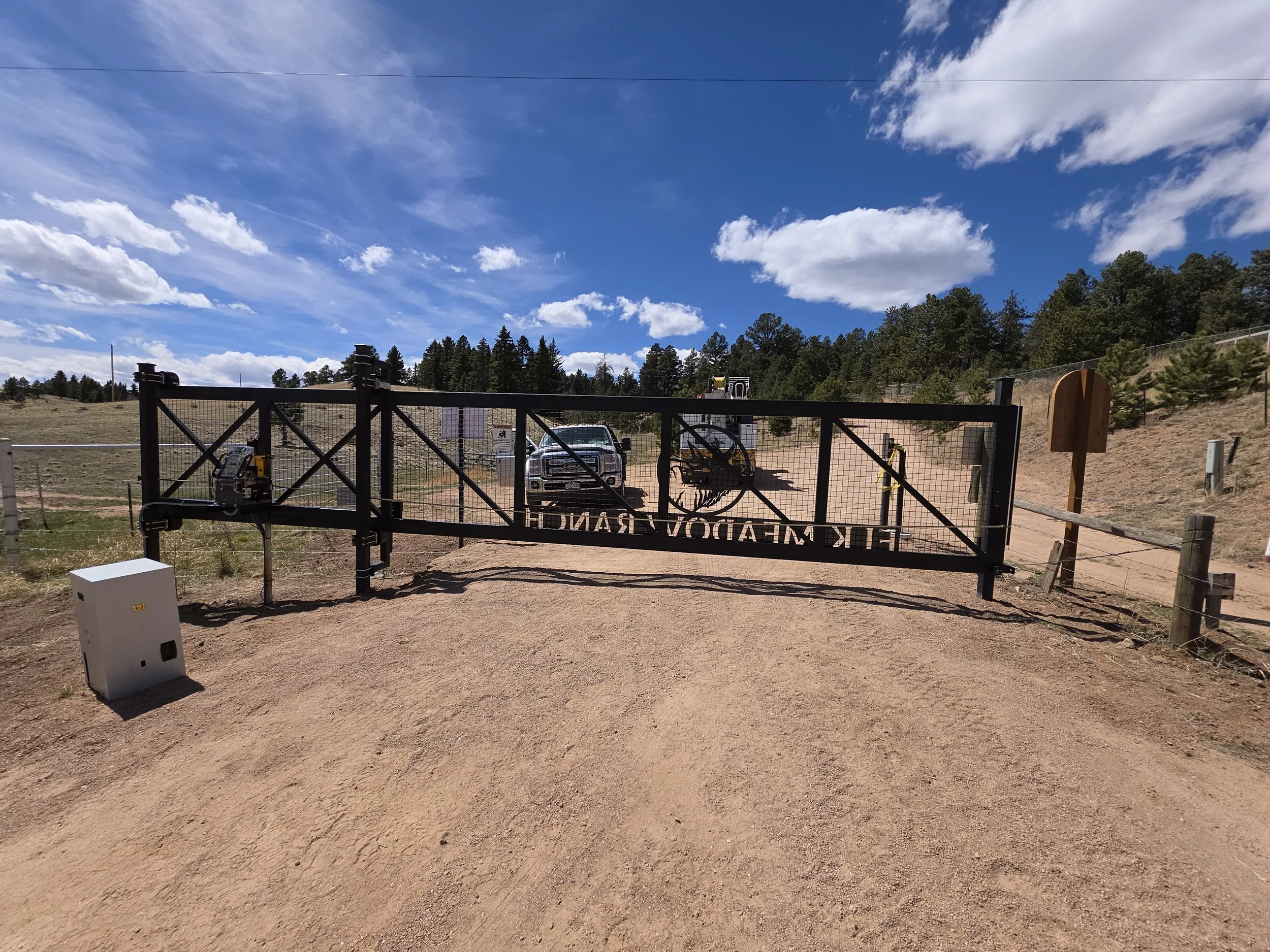 Elk meadow custom slide gate