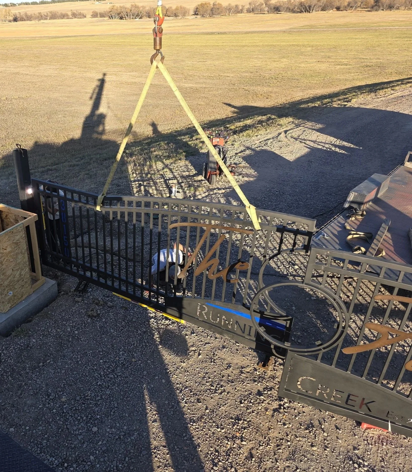 Install of The Farm gate