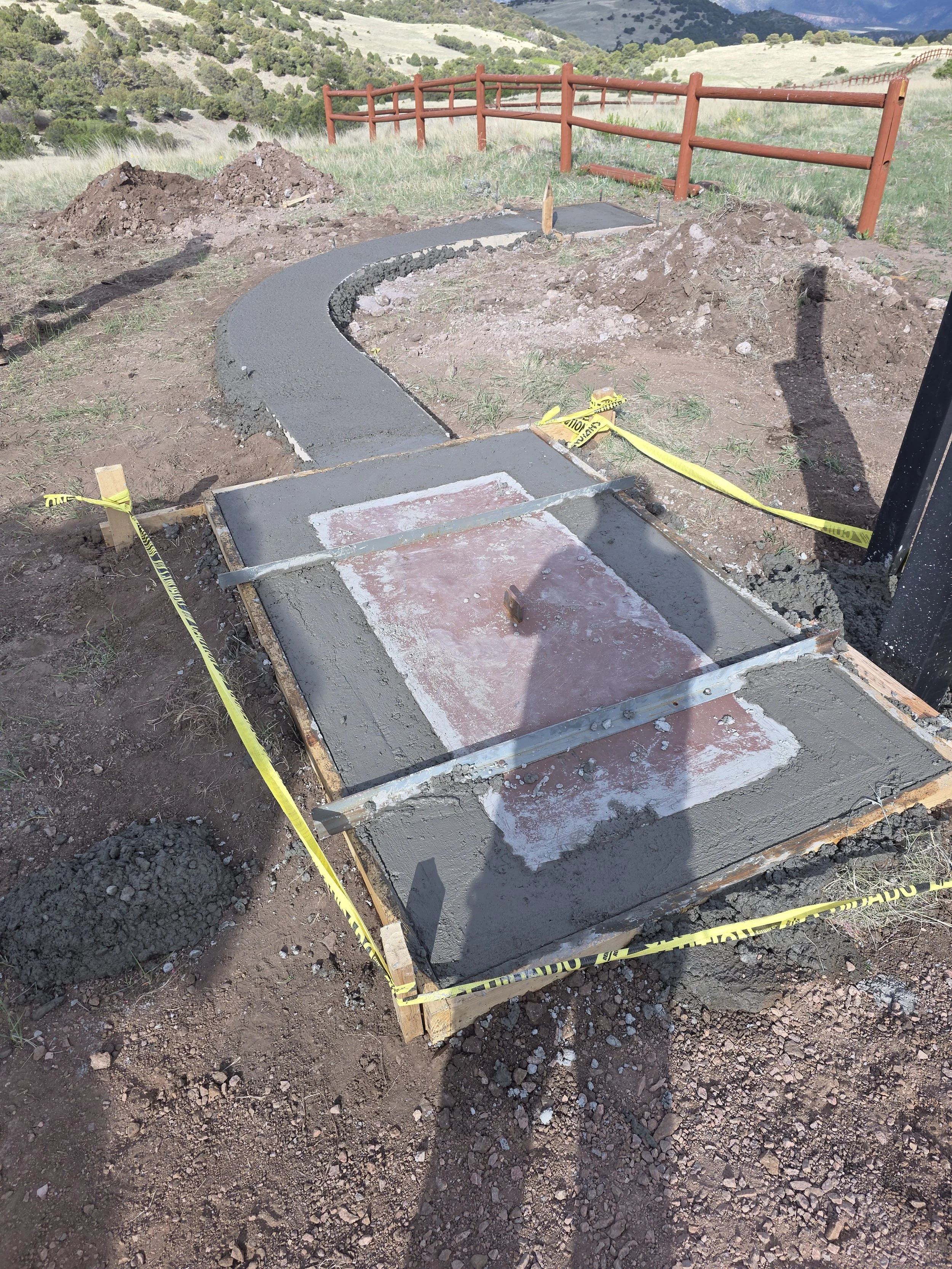 3/4 inch plate embed into concrete foundation
